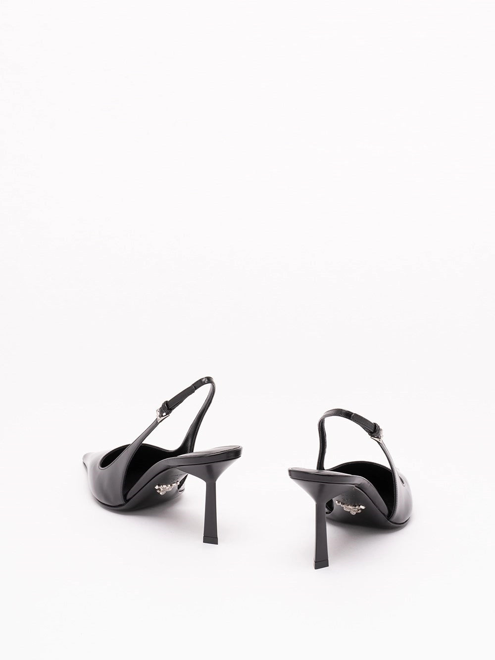 Prada Women Brushed Leather Slingback Pumps