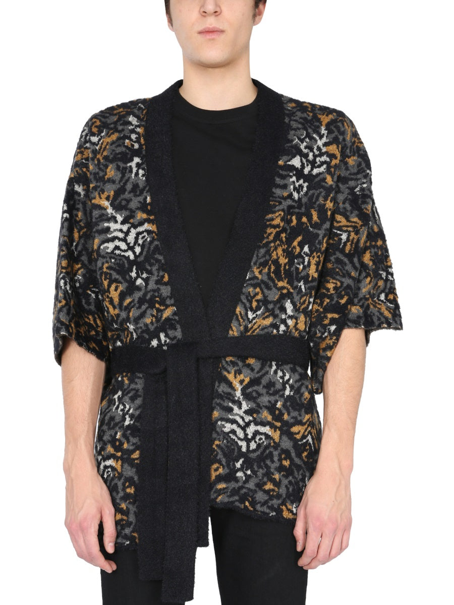 Saint Laurent Men Jacquard Knit Kimono SAINT LAURENT