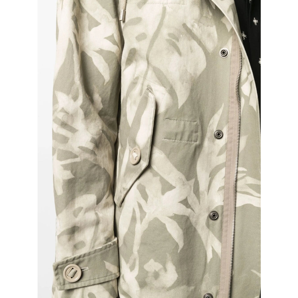 Saint Laurent Green Coats - Parkas Men SAINT LAURENT