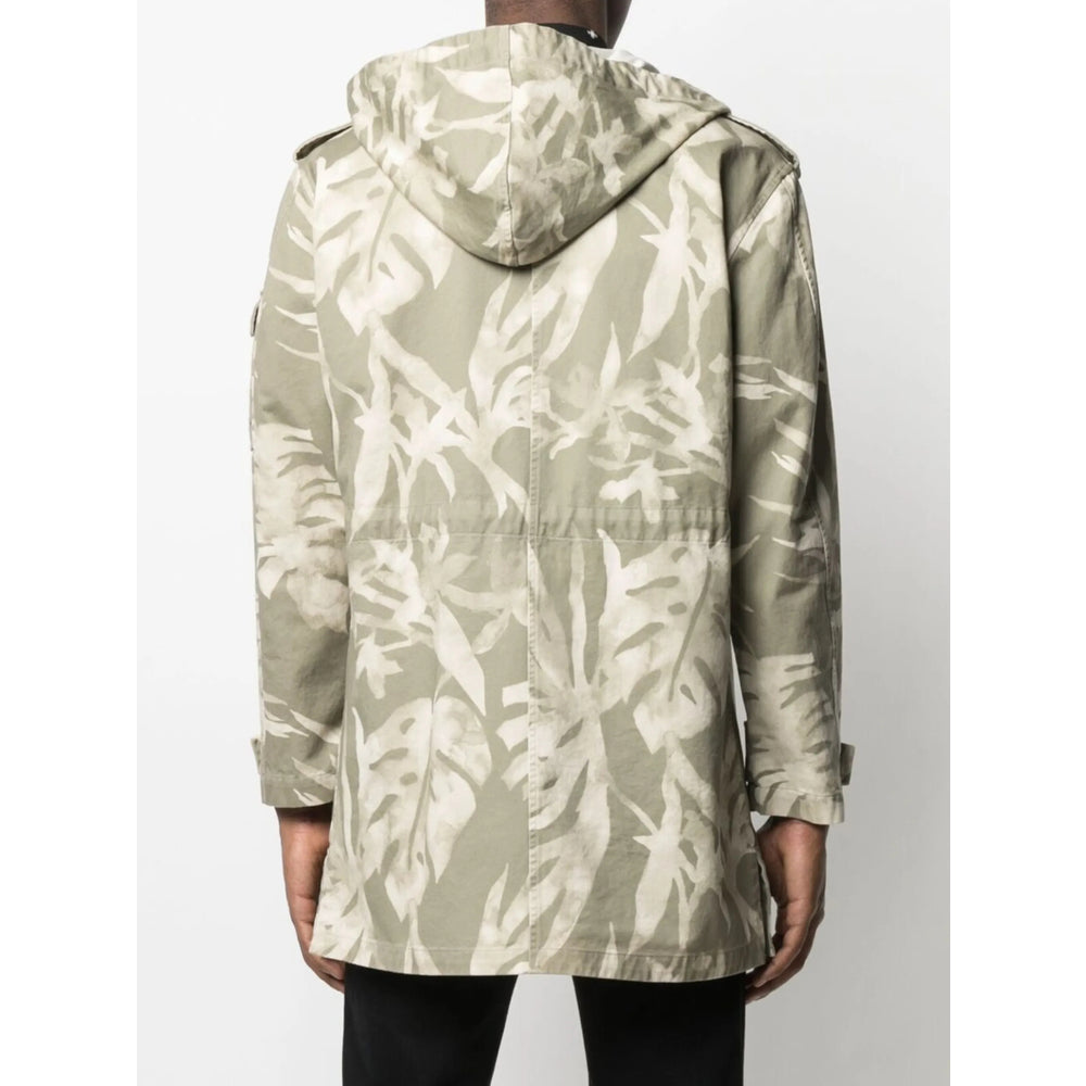 Saint Laurent Green Coats - Parkas Men SAINT LAURENT