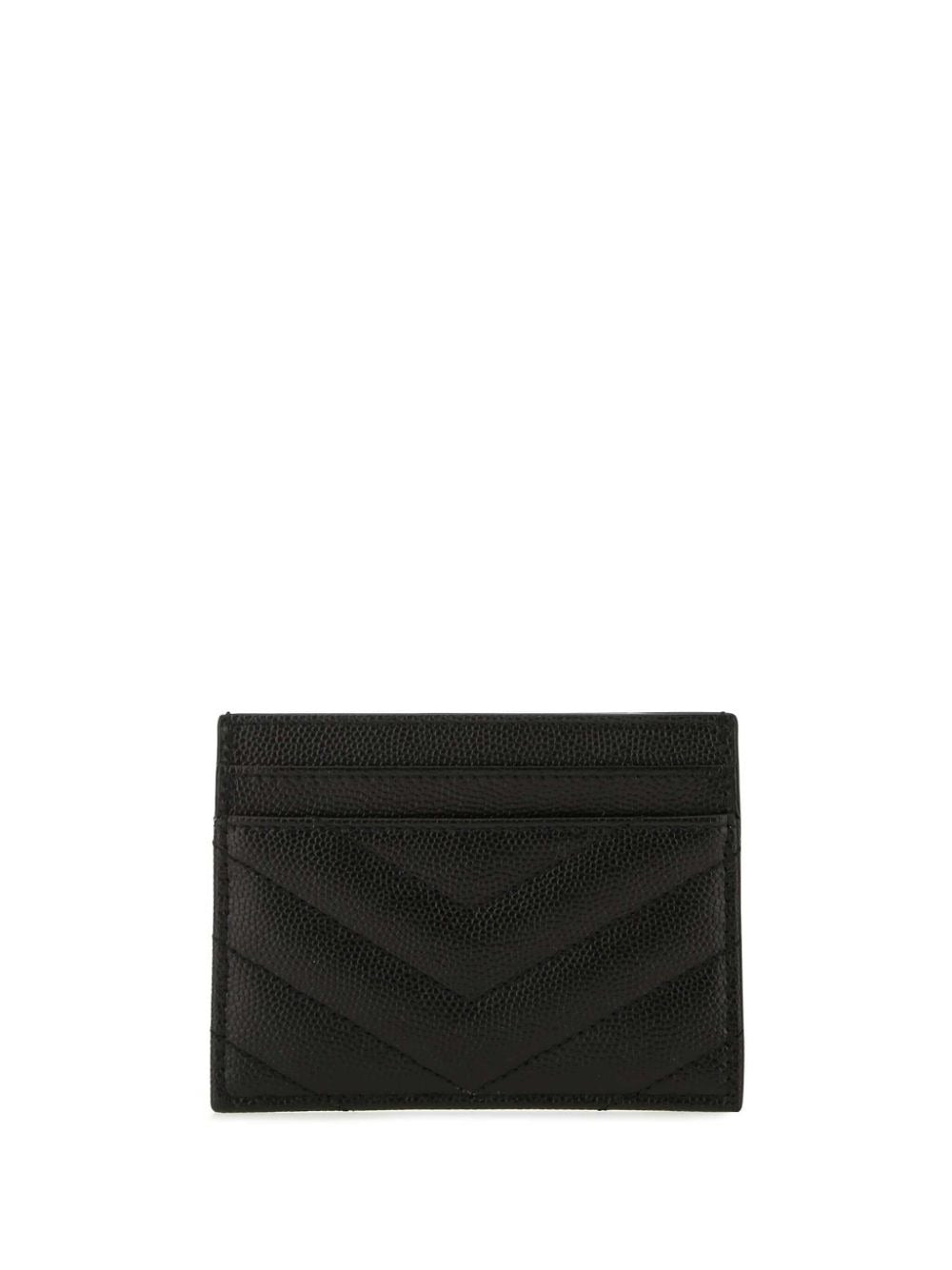 Saint Laurent Women Cassandre Matelassé Card Case In Grain De Poudre Leather SAINT LAURENT