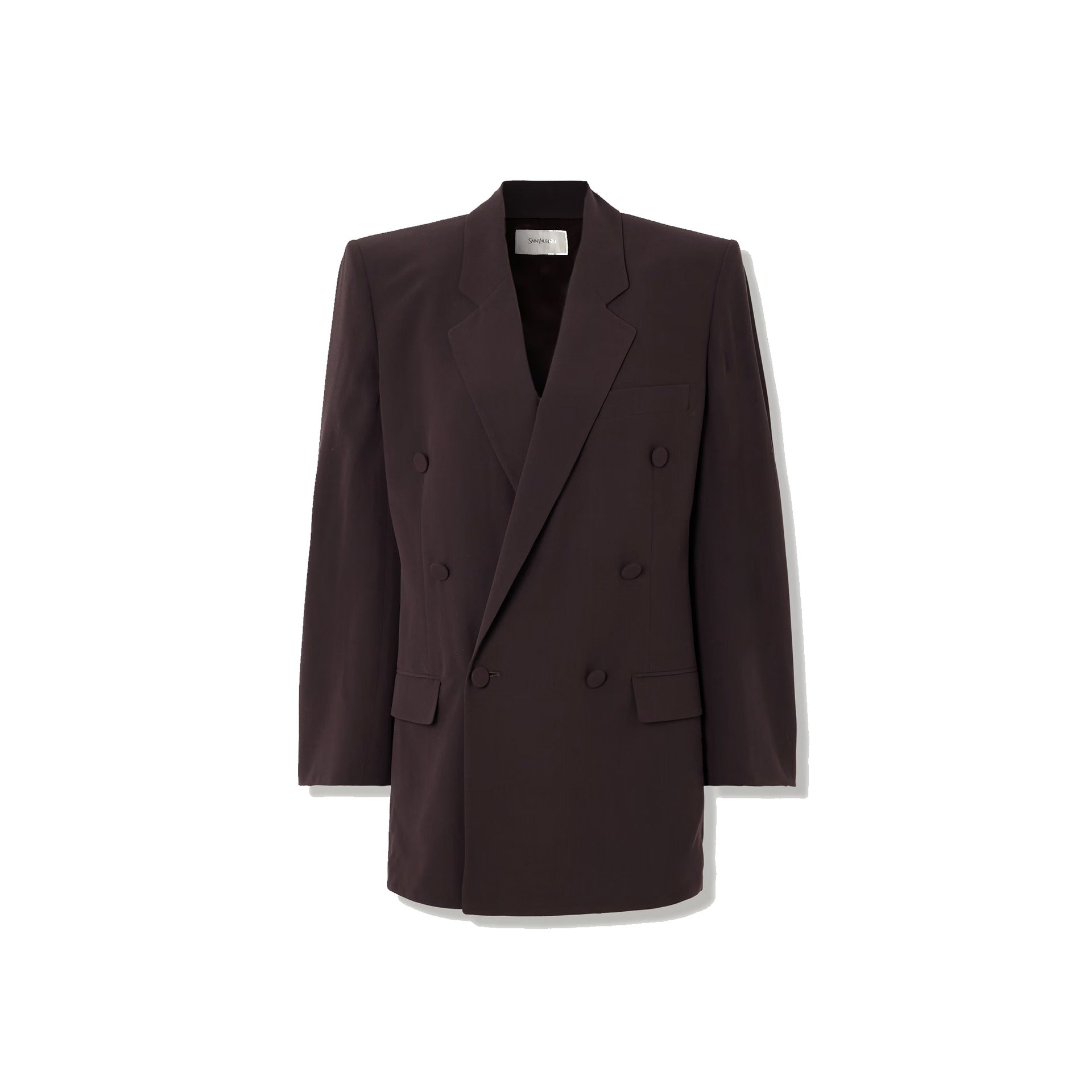 Saint Laurent Double-Breasted Silk-Crepe Blazer Men SAINT LAURENT