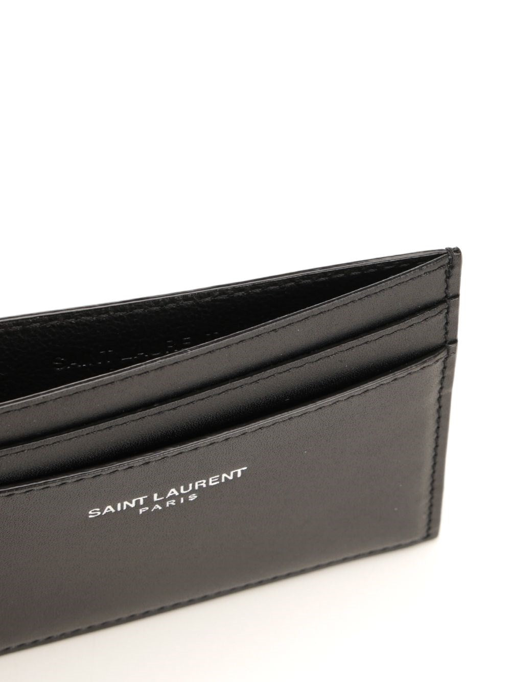 Saint Laurent Men Calfskin Card Holder SAINT LAURENT