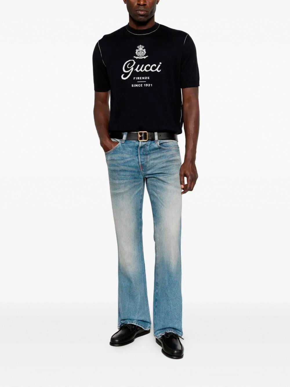 Gucci Men Short Sleeve Crew-Neck Sweater GUCCI