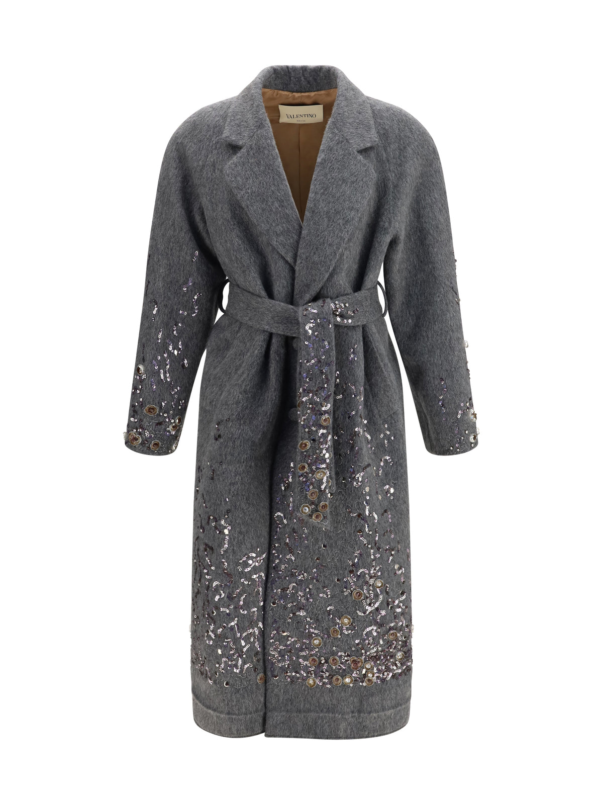 Valentino Men Mohair And Wool-Blend Coat VALENTINO