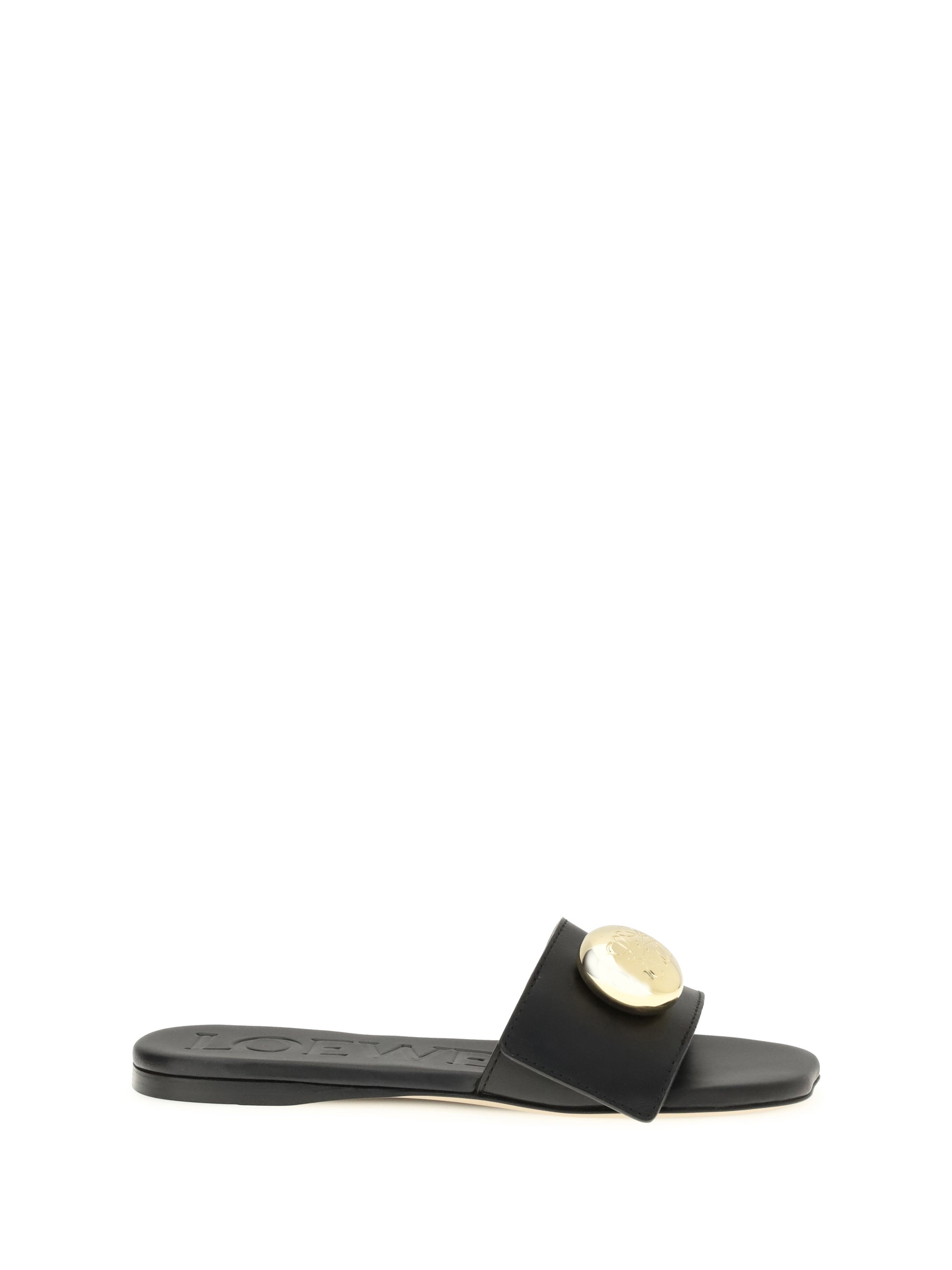 Loewe Women Pebble Slide Sandals LOEWE