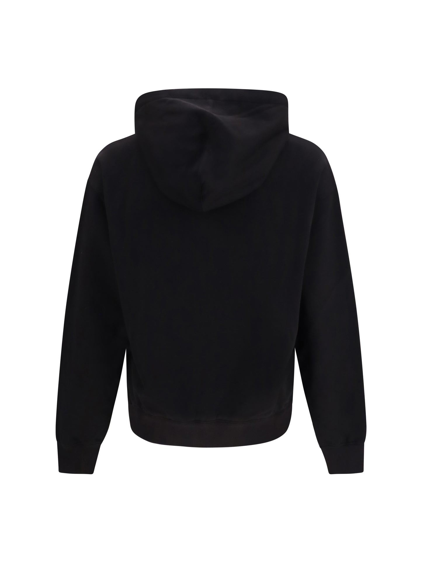 Dolce & Gabbana Men Cotton Hoodie With Dg Plaque DOLCE & GABBANA