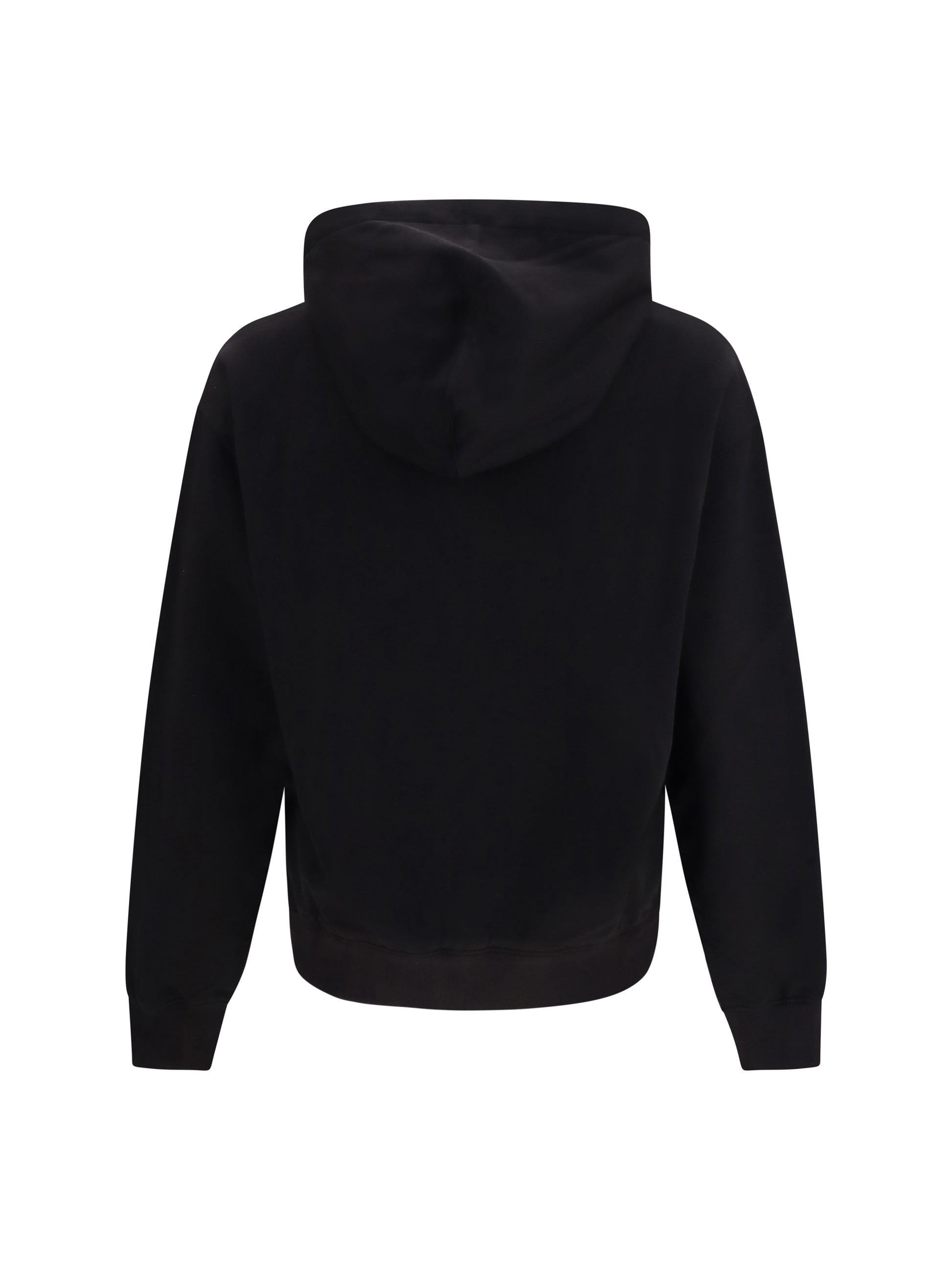Dolce & Gabbana Men Cotton Hoodie With Dg Plaque DOLCE & GABBANA