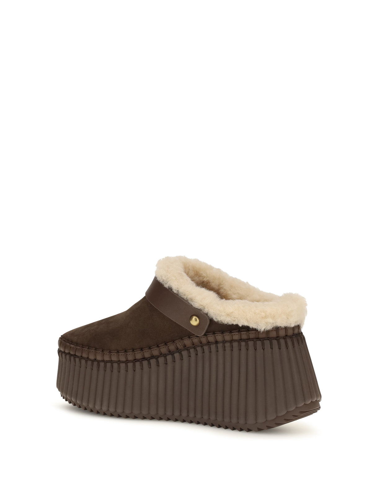 Chloé Women Nama Wedge Mules CHLOE