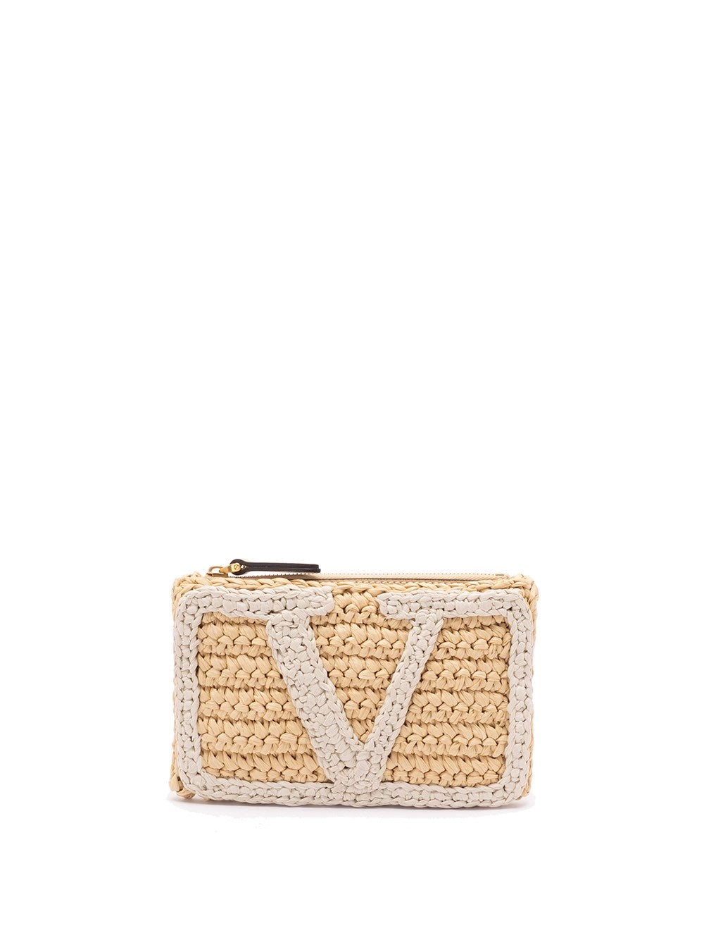 Valentino Garavani Women `Viva Superstar Crochet` Small Flat Pouch