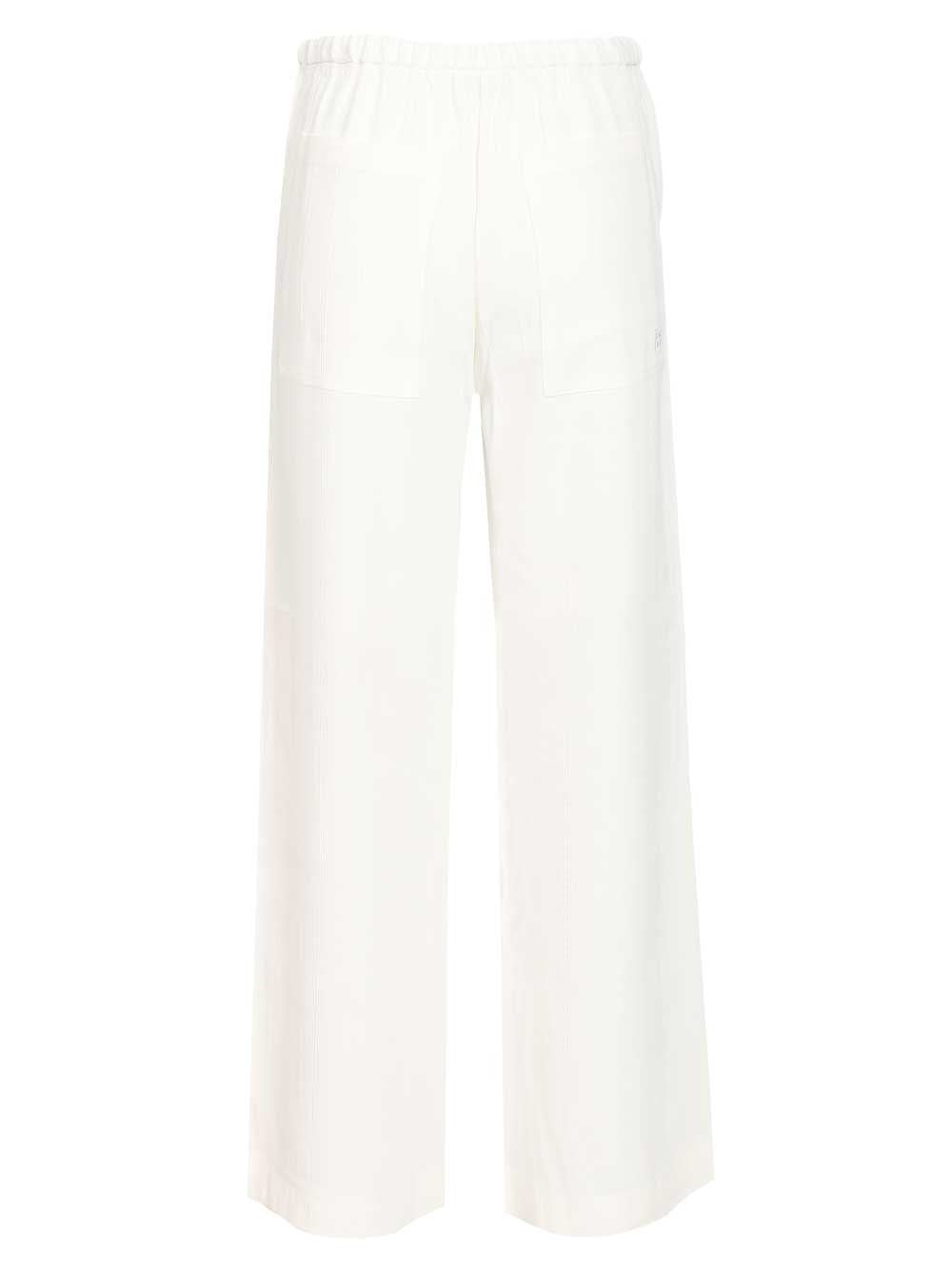 Toteme Women Woven Stripe Drawstring Trousers TOTEME