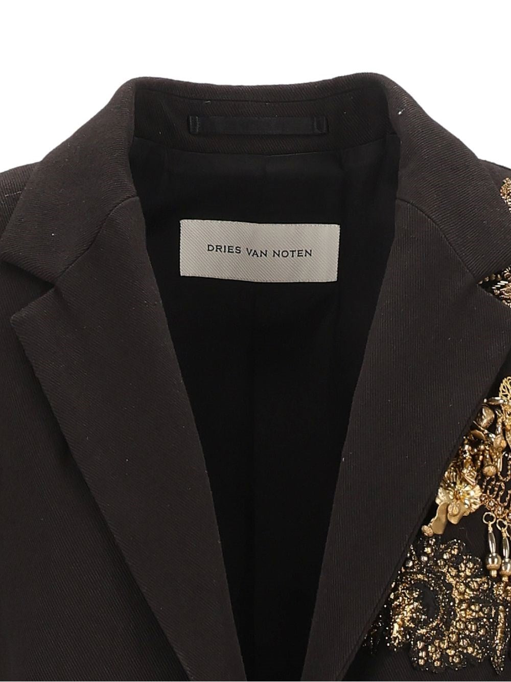 Dries Van Noten Women Embellished Wool Longline Coat DRIES VAN NOTEN