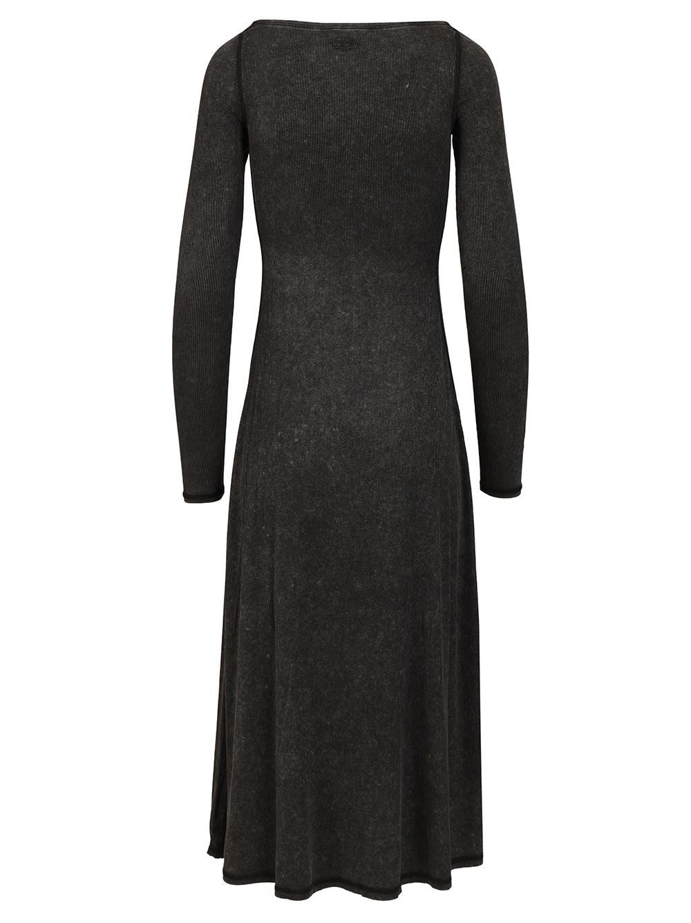 Diesel Women Shaded Ribbed Jersey Midi Dress DIESEL