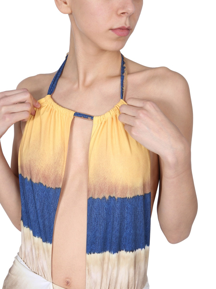 Alberta Ferretti Women One Piece Swimsuit With Tie Dye Print ALBERTA FERRETTI