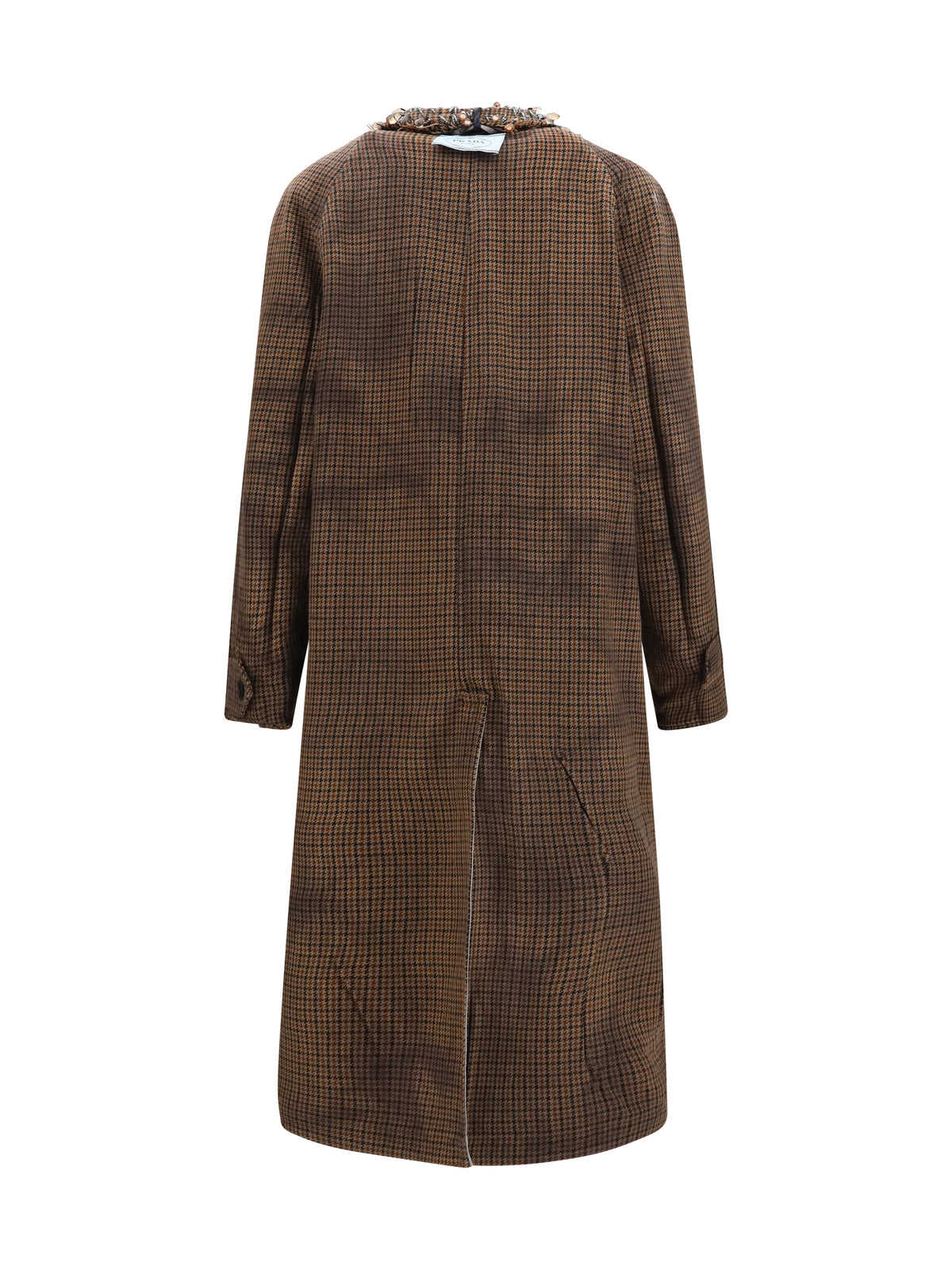 Prada Women Reversible Single-Breasted Coat With Gocce Details PRADA