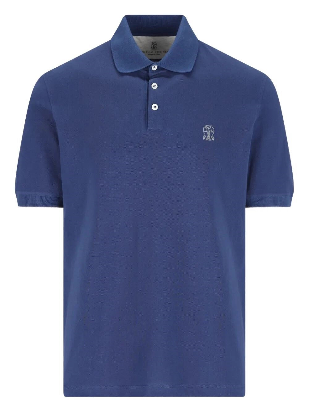 Brunello Cucinelli Men Short Sleeve Polo Shirt With Logo BRUNELLO CUCINELLI
