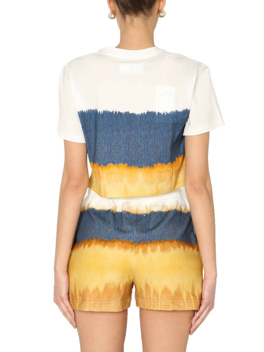 Alberta Ferretti Women Cropped Printed T-Shirt ALBERTA FERRETTI