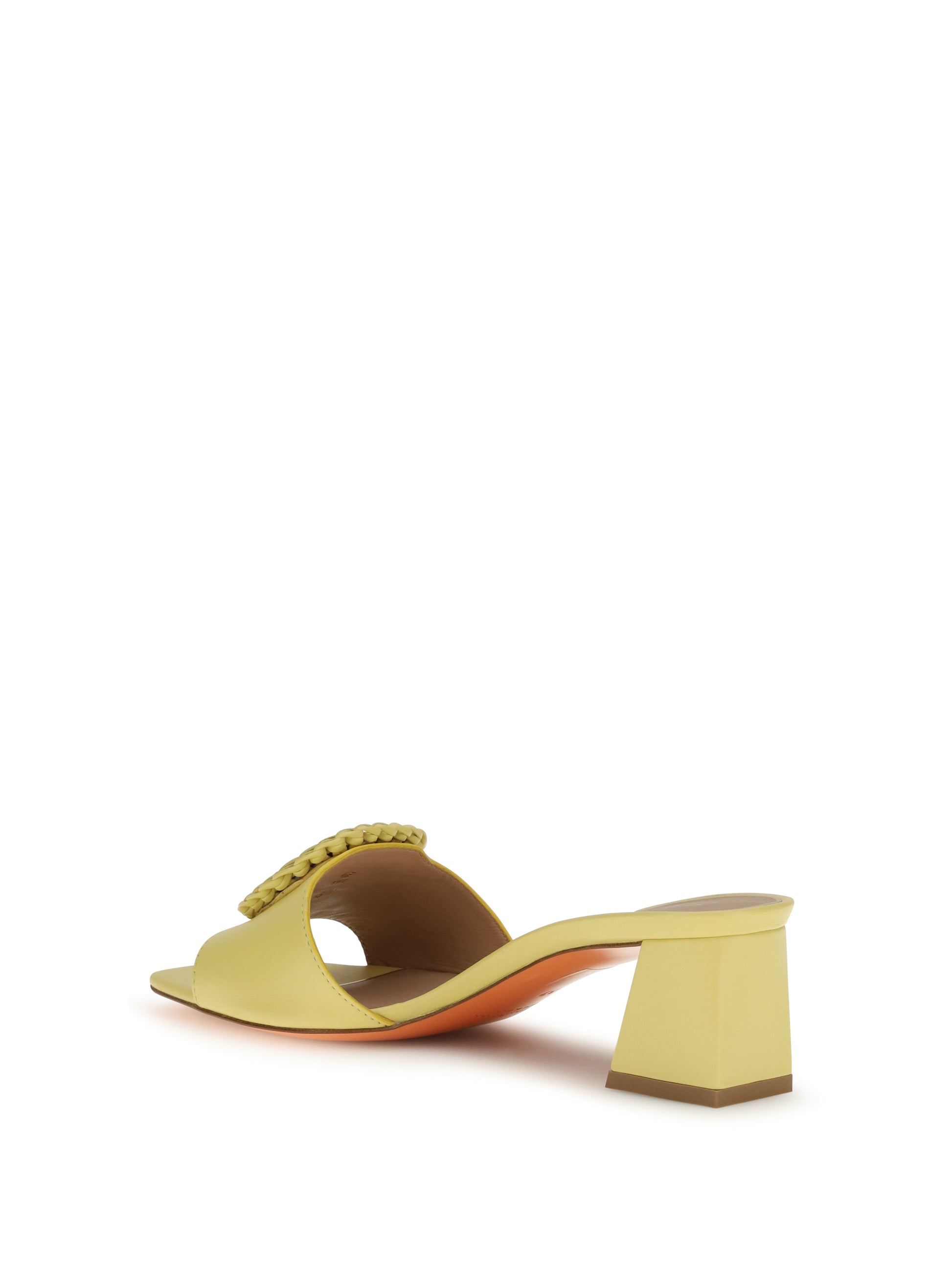 Santoni Women Leather Sandals Mules SANTONI