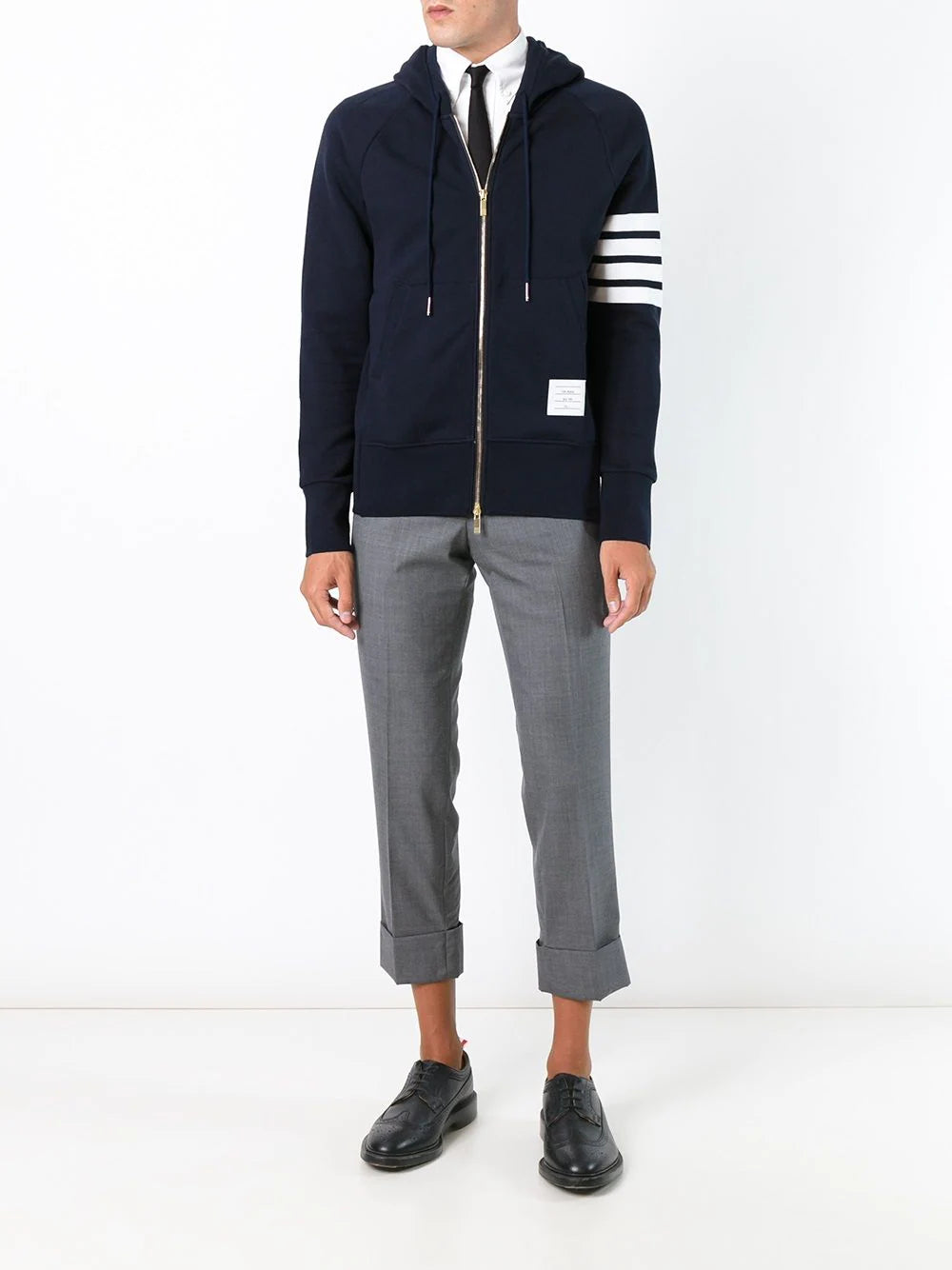 Thom Browne Men Sweatshirt With 4-Stripe Detail THOM BROWNE