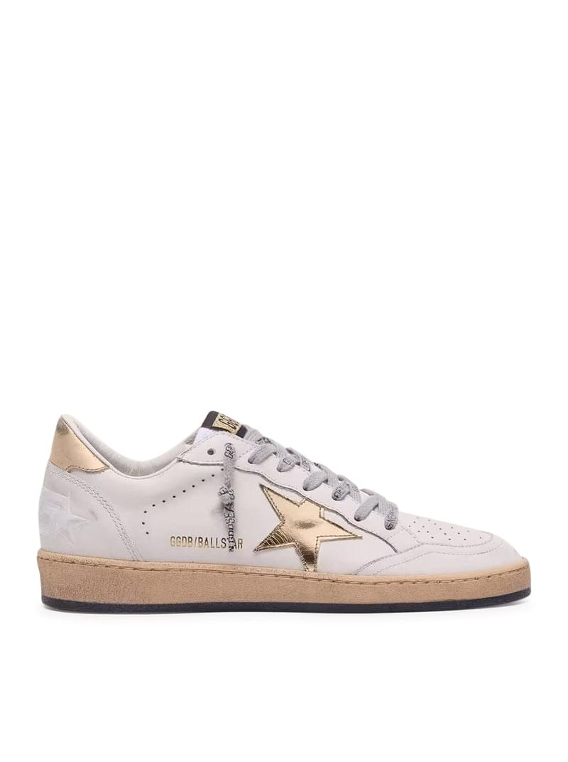 Golden Goose Deluxe Brand Women Ball-Star Sneakers With Golden Star And Tab On The Heel GOLDEN GOOSE