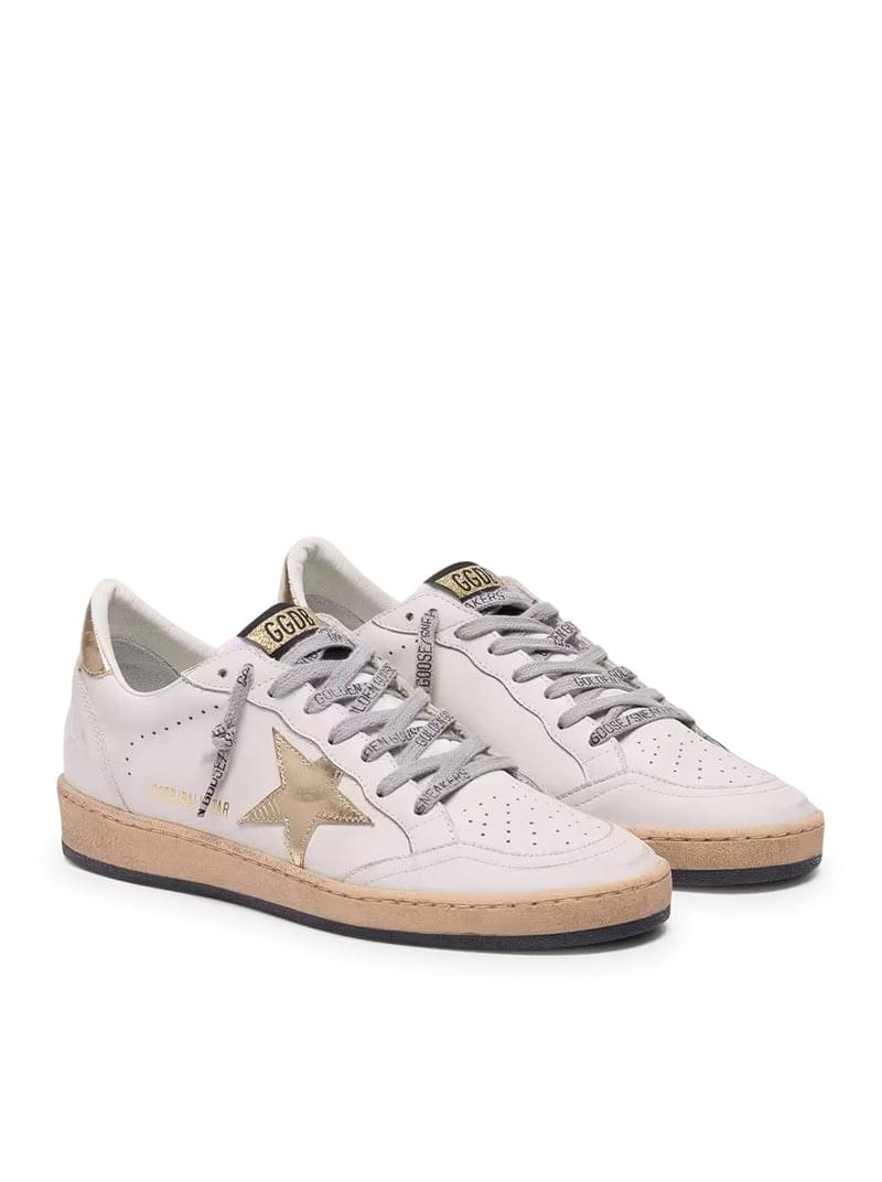 Golden Goose Deluxe Brand Women Ball-Star Sneakers With Golden Star And Tab On The Heel GOLDEN GOOSE