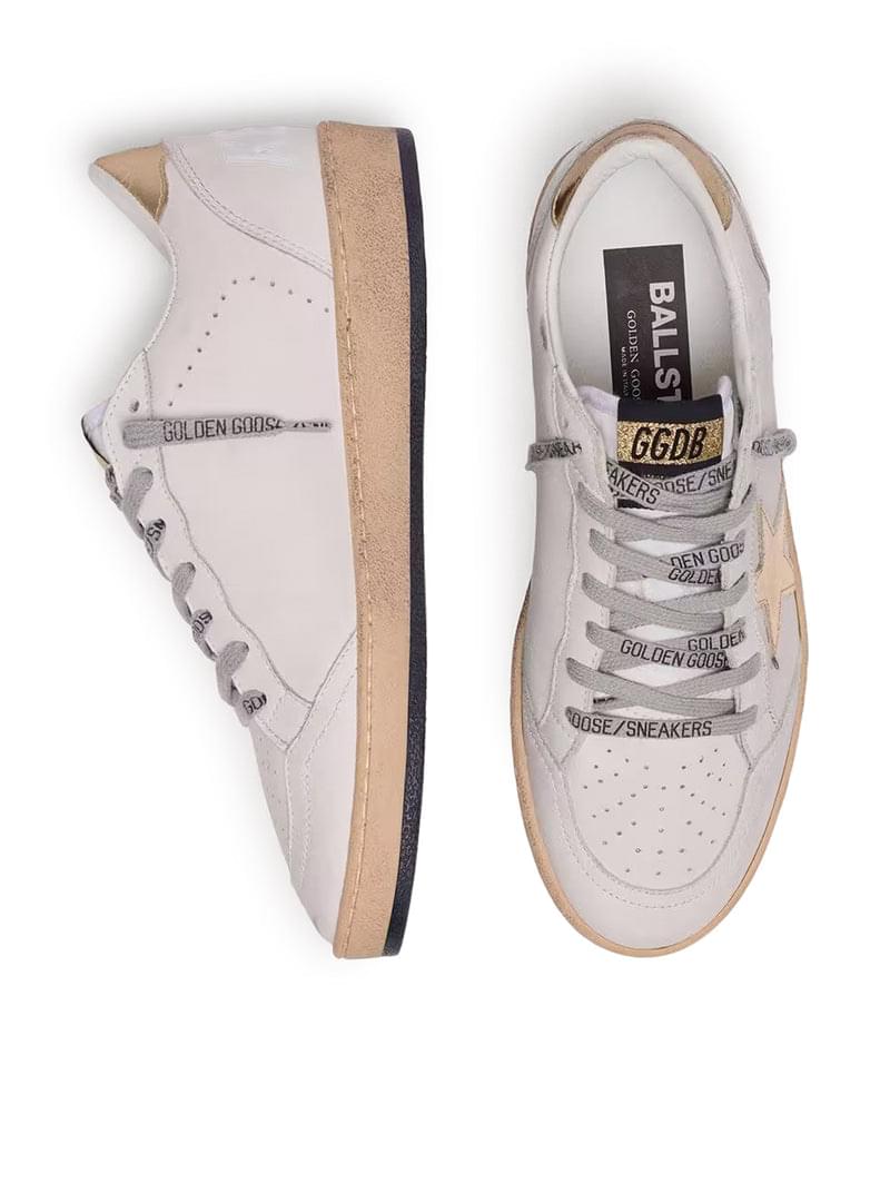 Golden Goose Deluxe Brand Women Ball-Star Sneakers With Golden Star And Tab On The Heel GOLDEN GOOSE