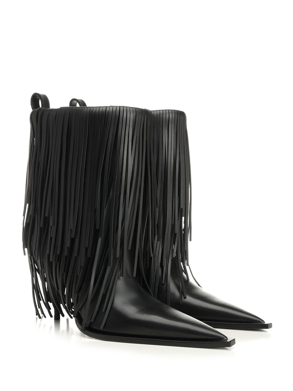 Balenciaga Women Avenue Fringe Ankle Boots BALENCIAGA