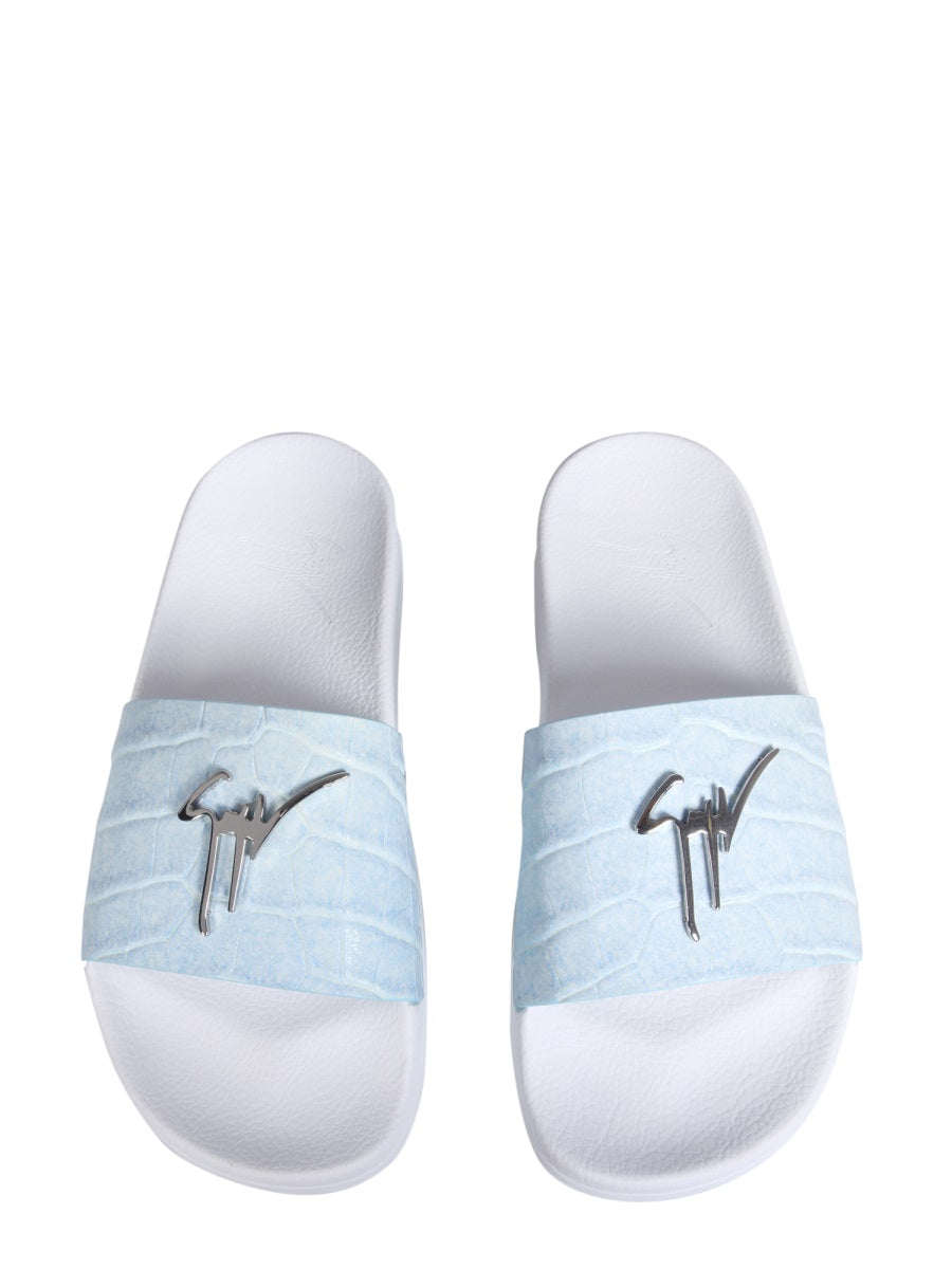 Giuseppe Zanotti Women Slide Sandals With Logo GIUSEPPE ZANOTTI