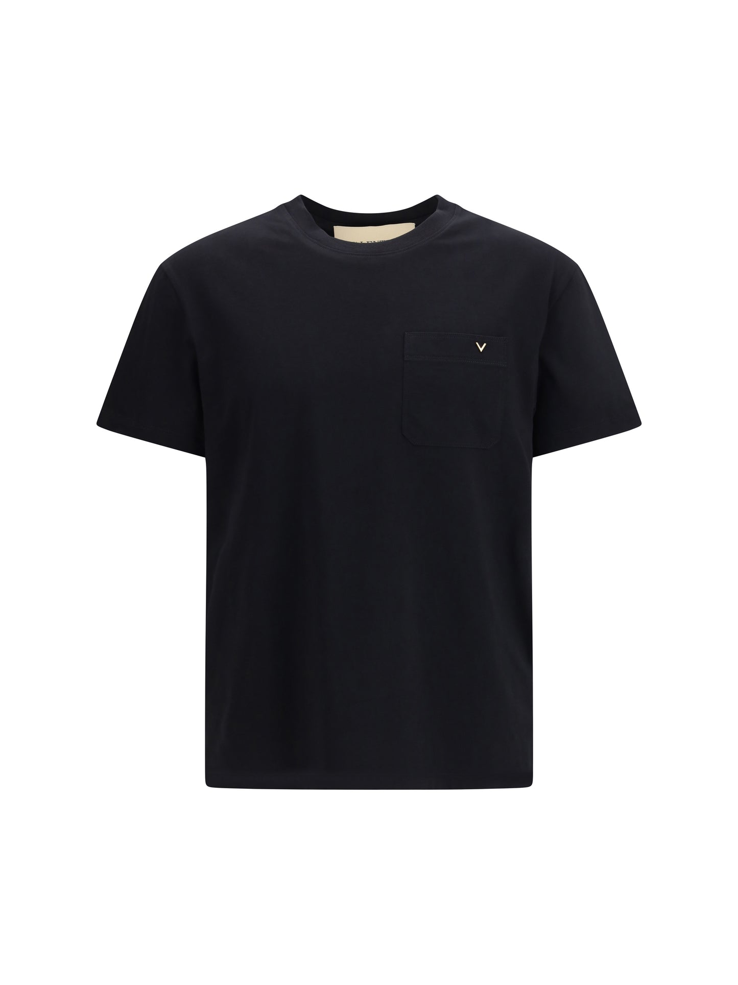 Valentino Men Cotton T-Shirt With Vgold VALENTINO