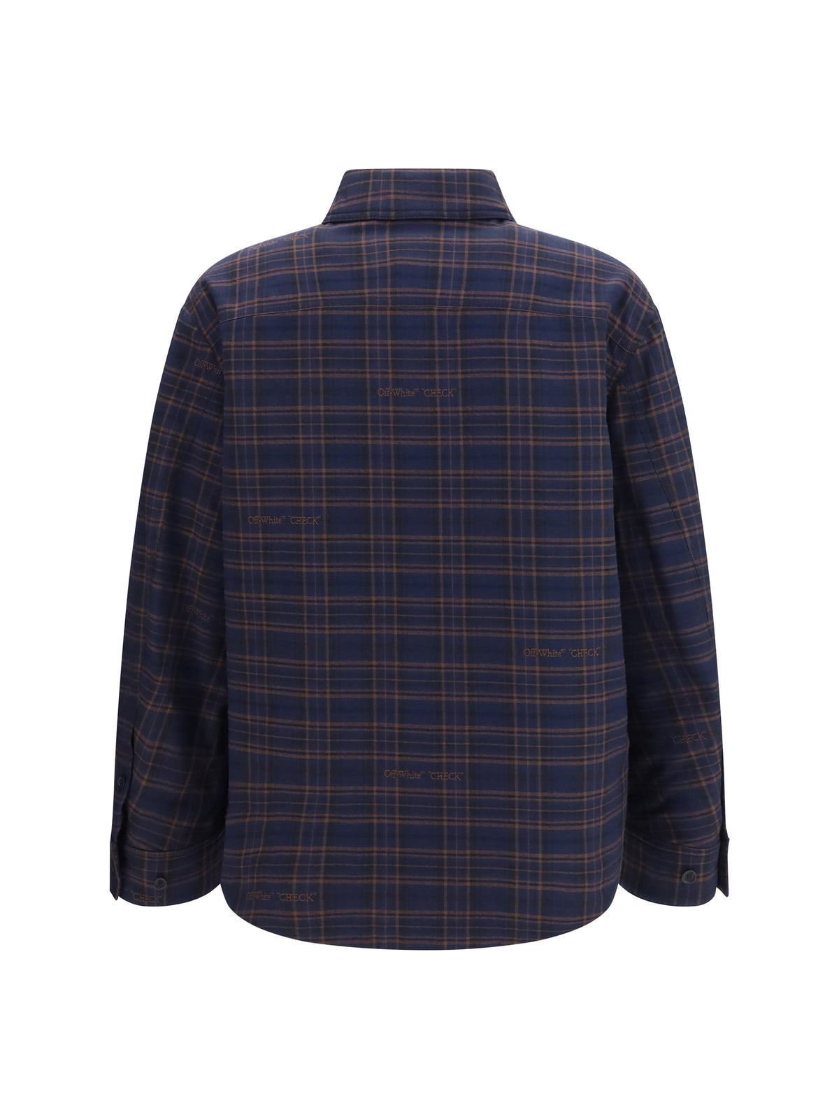Off-White Men Oversized Padded Flannel Shirt OFF-WHITE