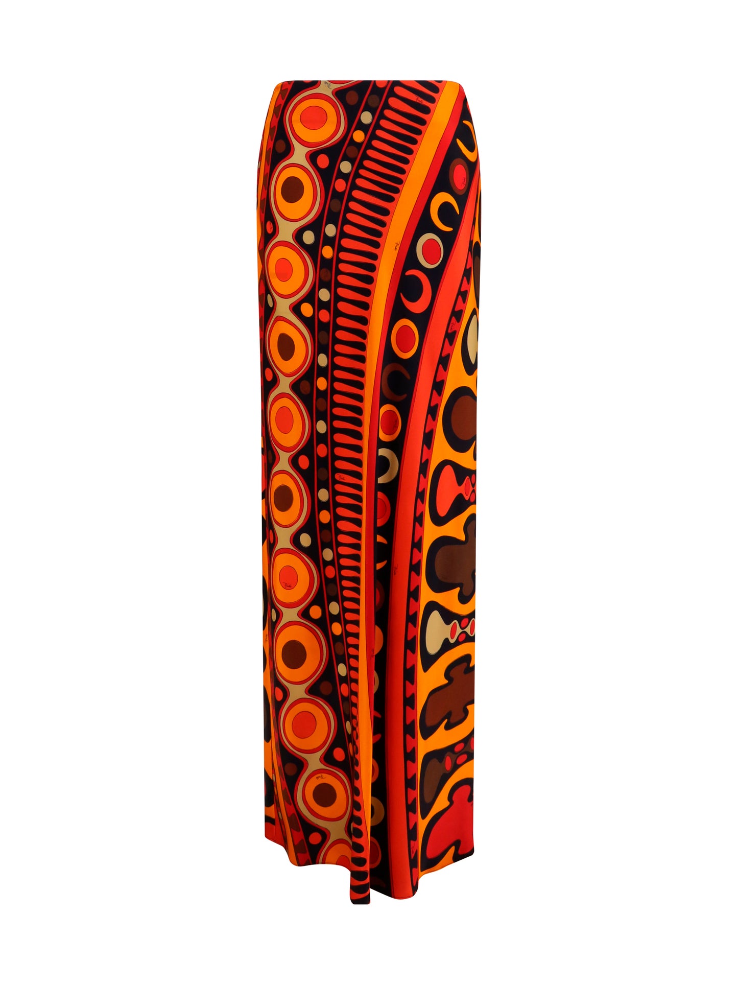 Pucci Women Satin Skirt With Solei Print PUCCI
