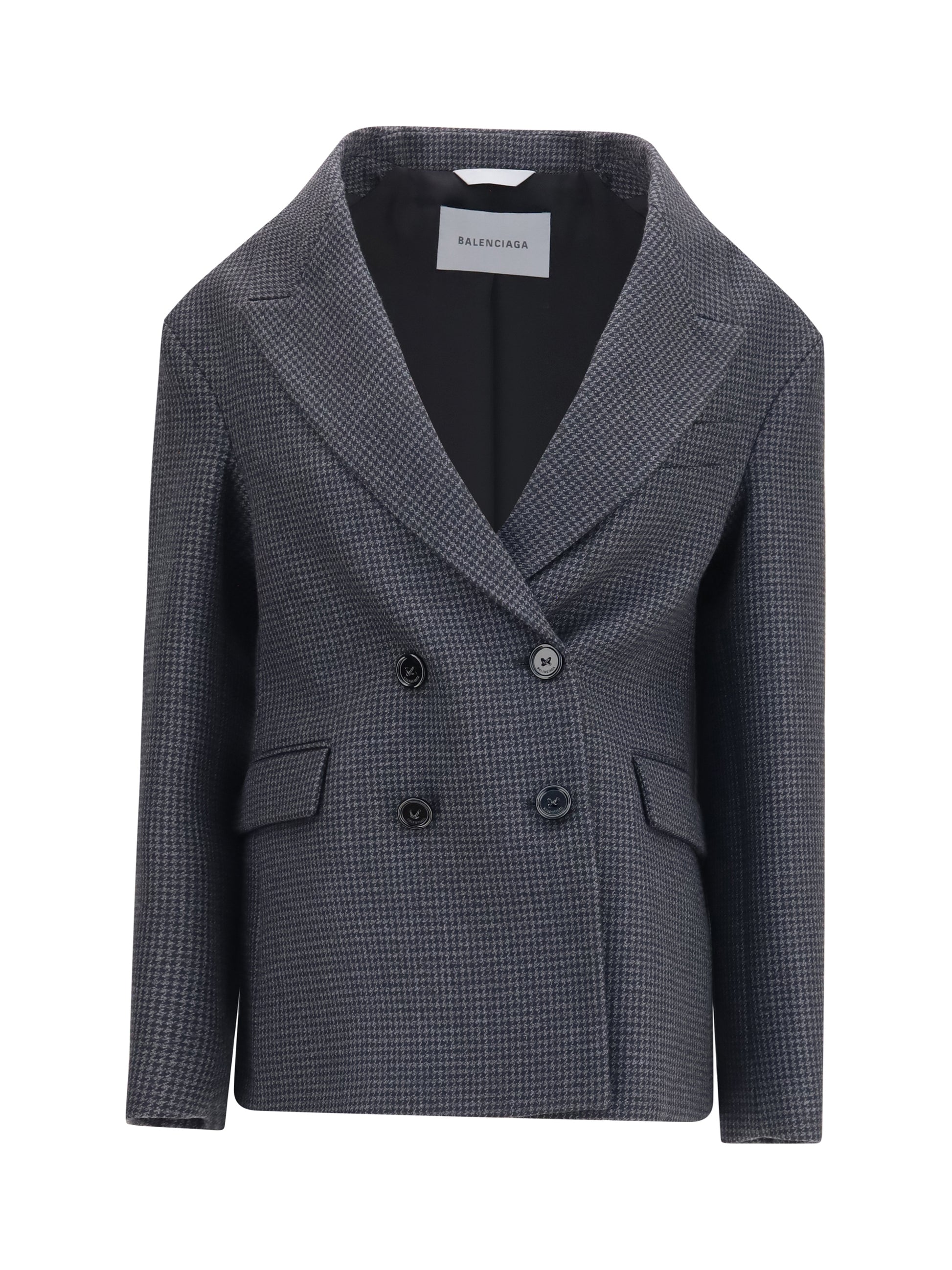 Balenciaga Women Double-Breasted Wool Blazer BALENCIAGA