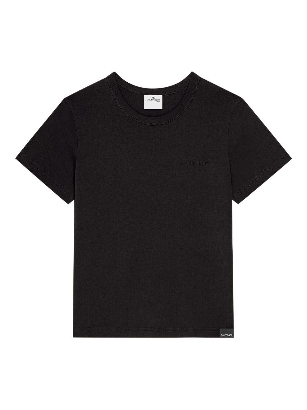 Courreges Women T-Shirt Embroidered Logo COURREGES