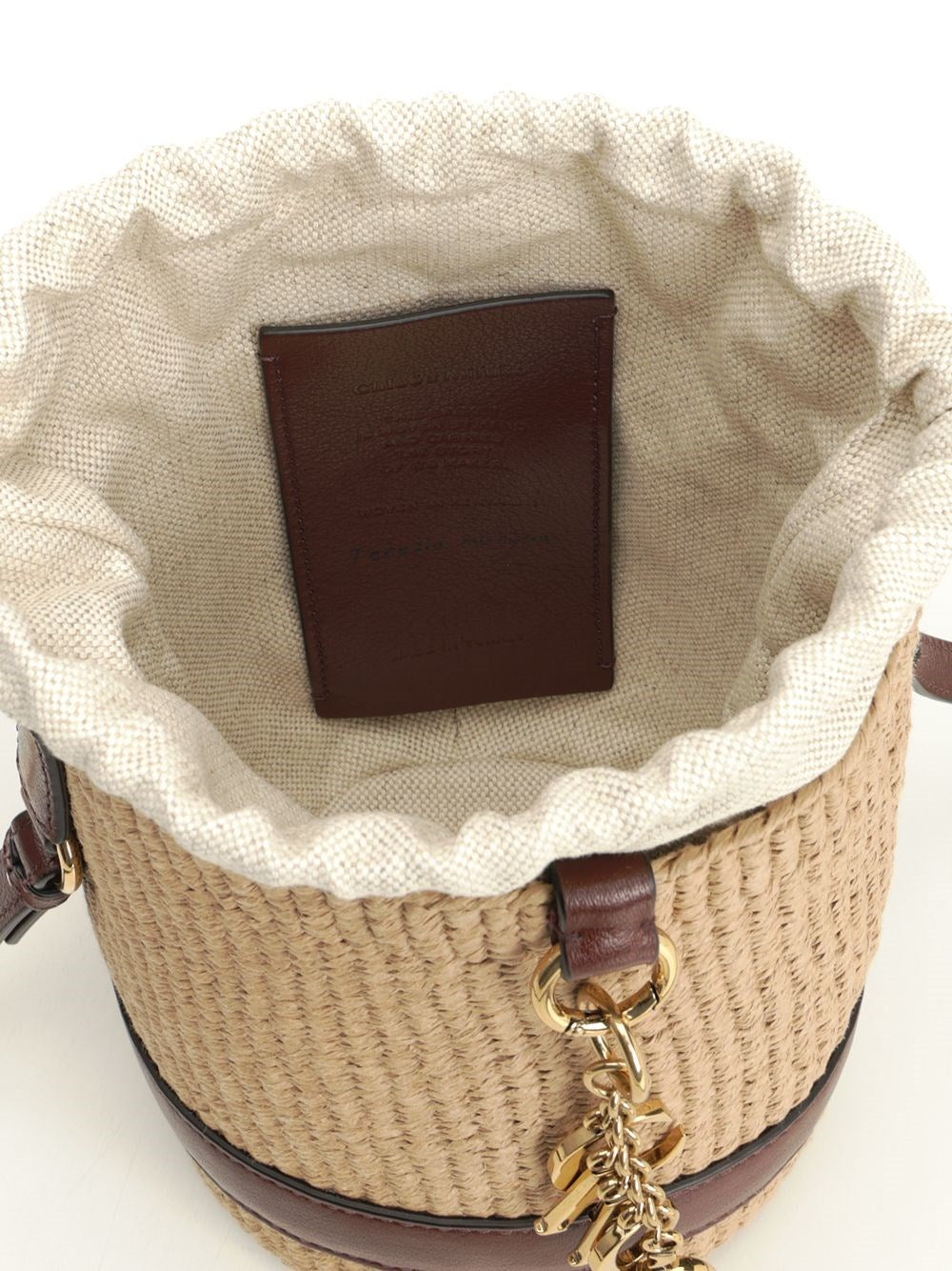 Chloe' Women Chloé Charms Basket Bag In Natural Fibres CHLOE