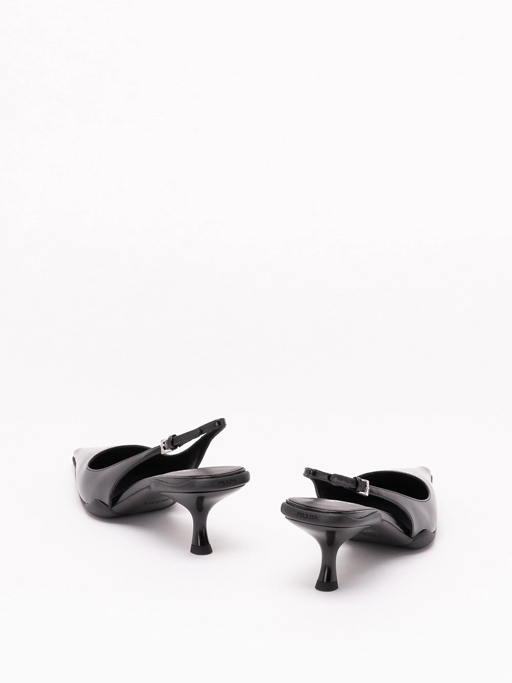 Prada Women Brushed Leather Slingback Pumps PRADA