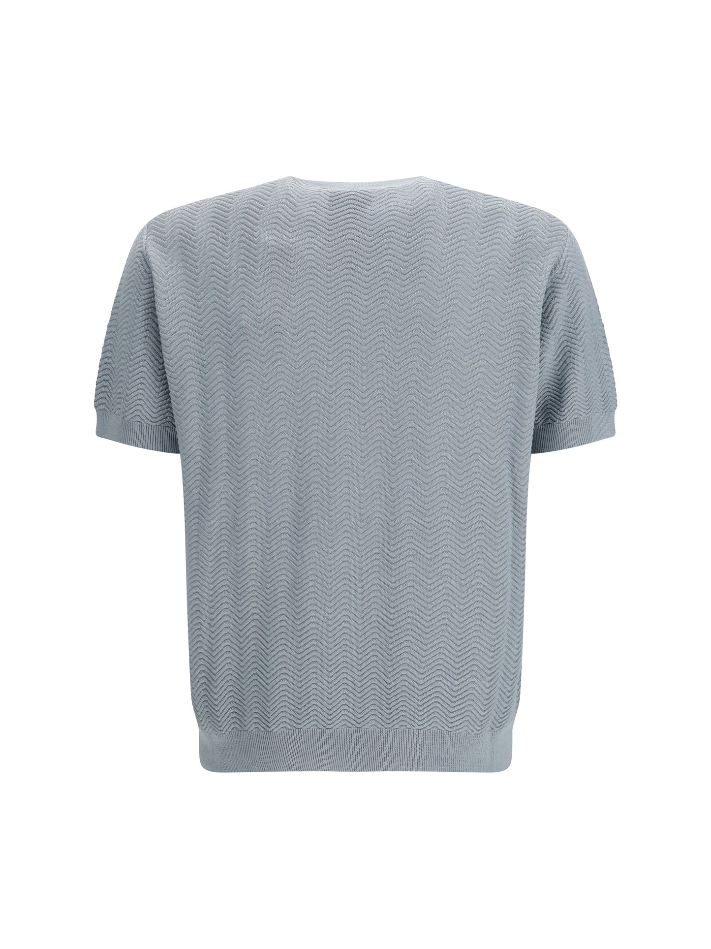 Giorgio Armani Men Short-Sleeved Cotton And Silk Sweater GIORGIO ARMANI