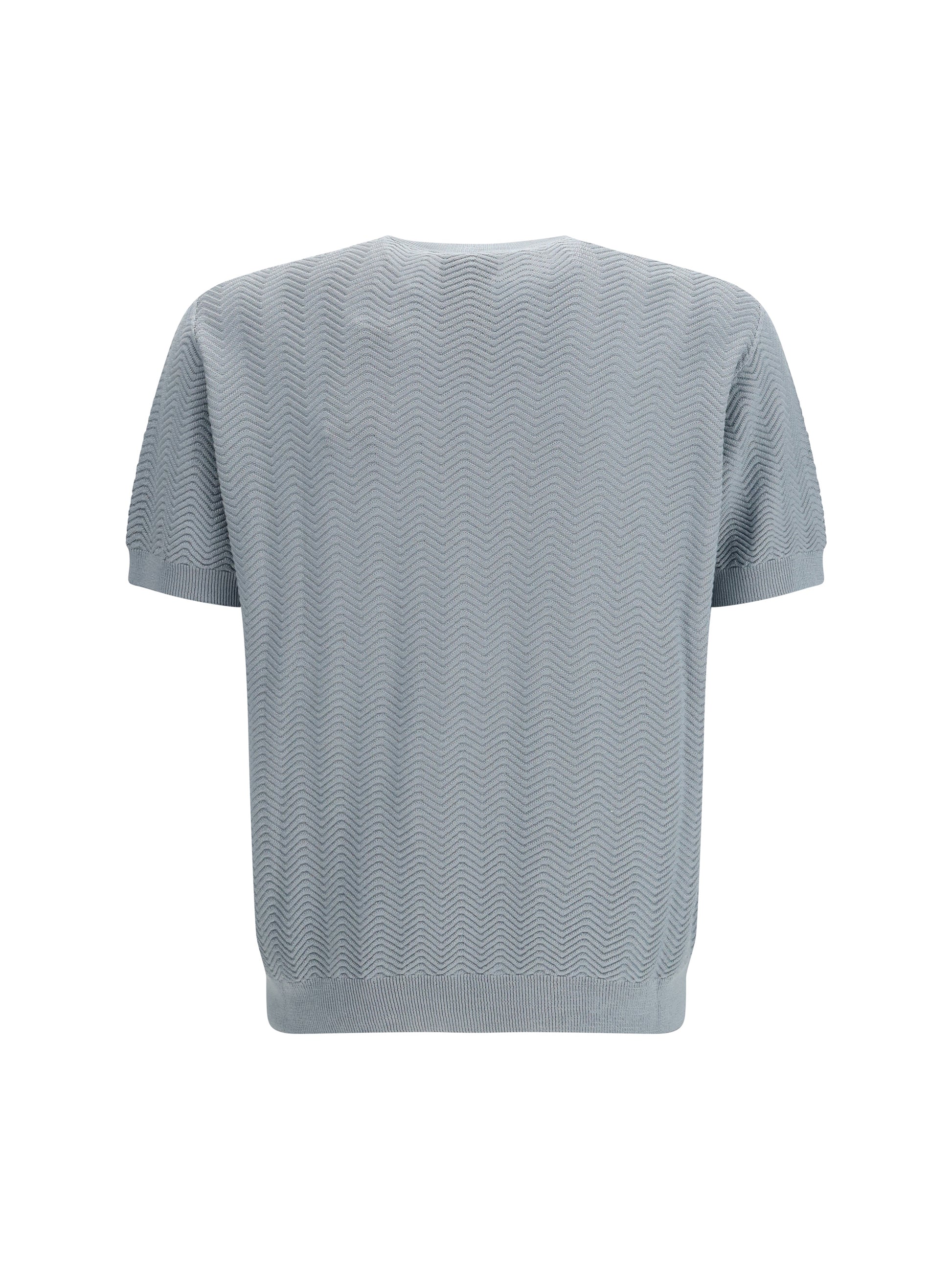 Giorgio Armani Men Short-Sleeved Cotton And Silk Sweater GIORGIO ARMANI