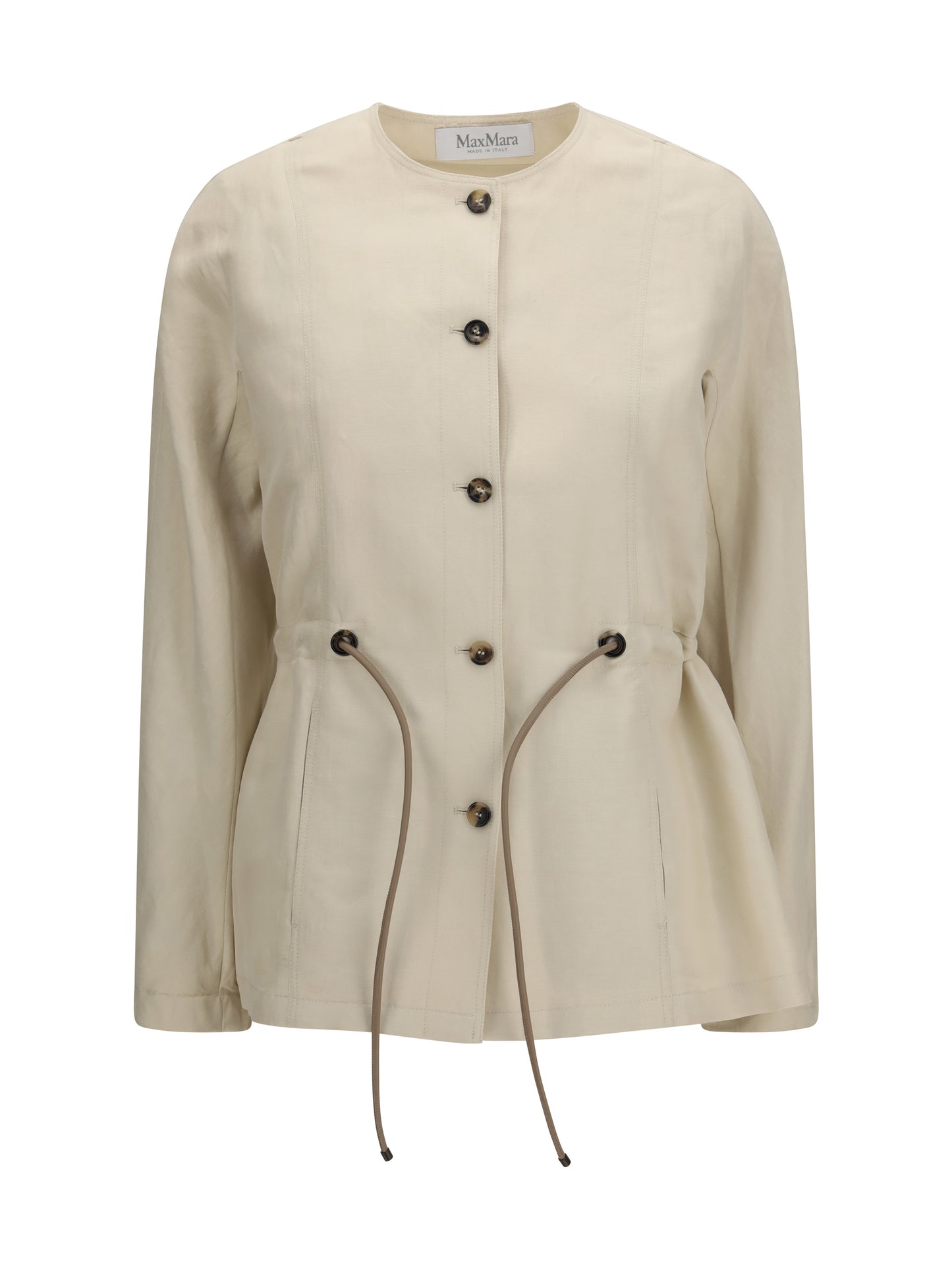 Max Mara Women Carezza Jacket In Linen And Silk Blend MAX MARA