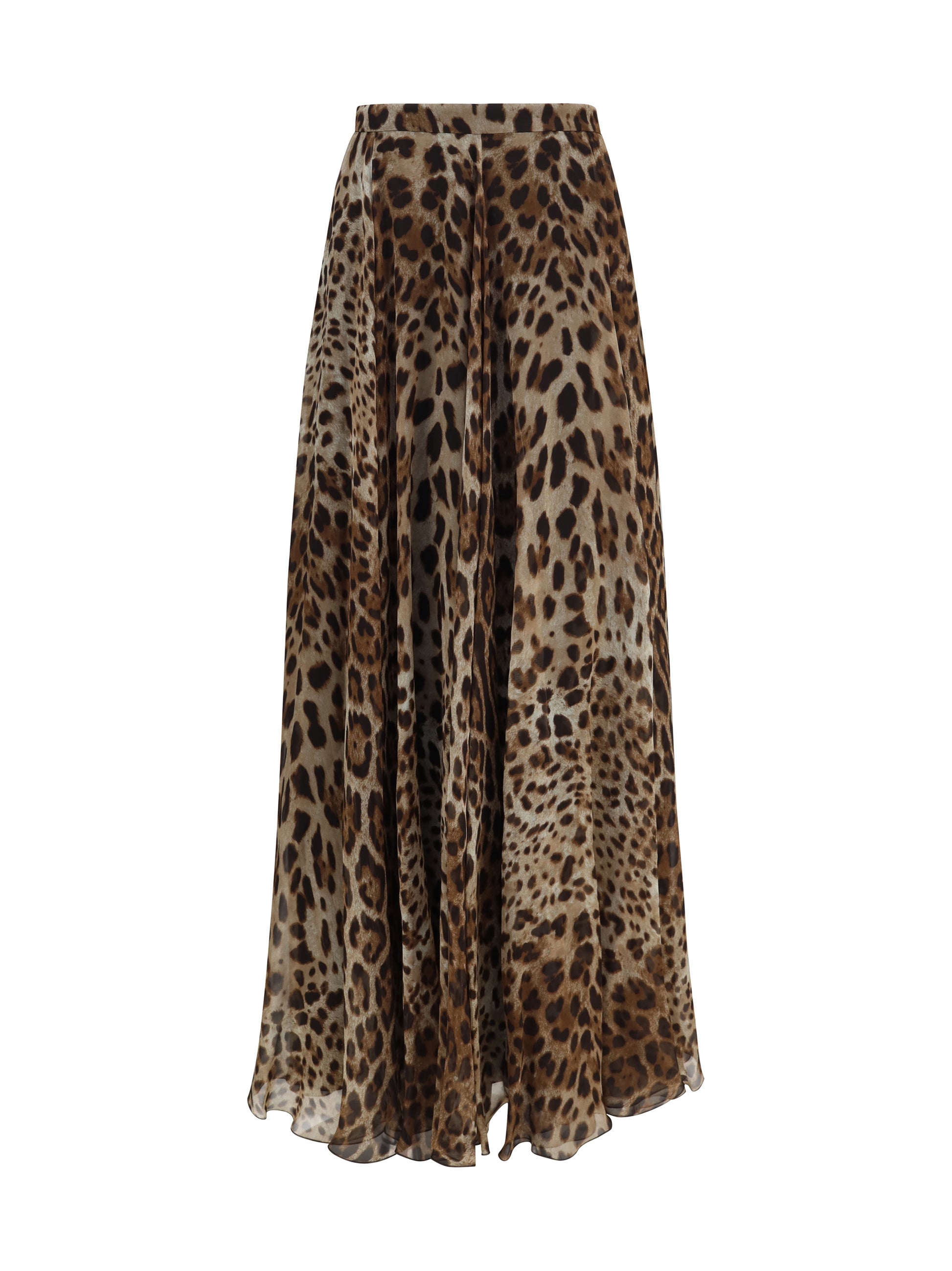 Dolce & Gabbana Women Leopard-Print Chiffon Skirt DOLCE & GABBANA
