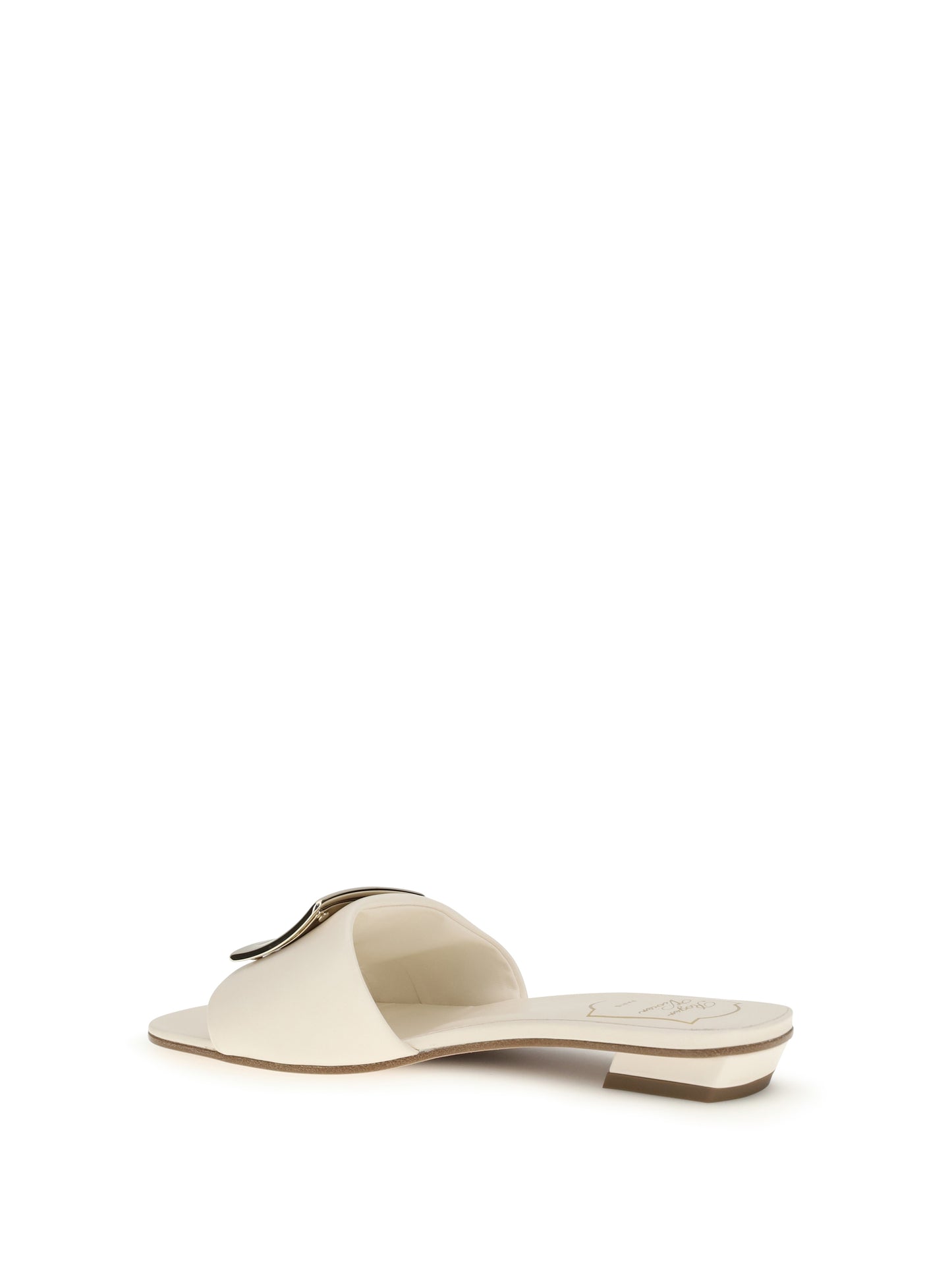 Roger Vivier Women Leather Slide Sandals ROGER VIVIER