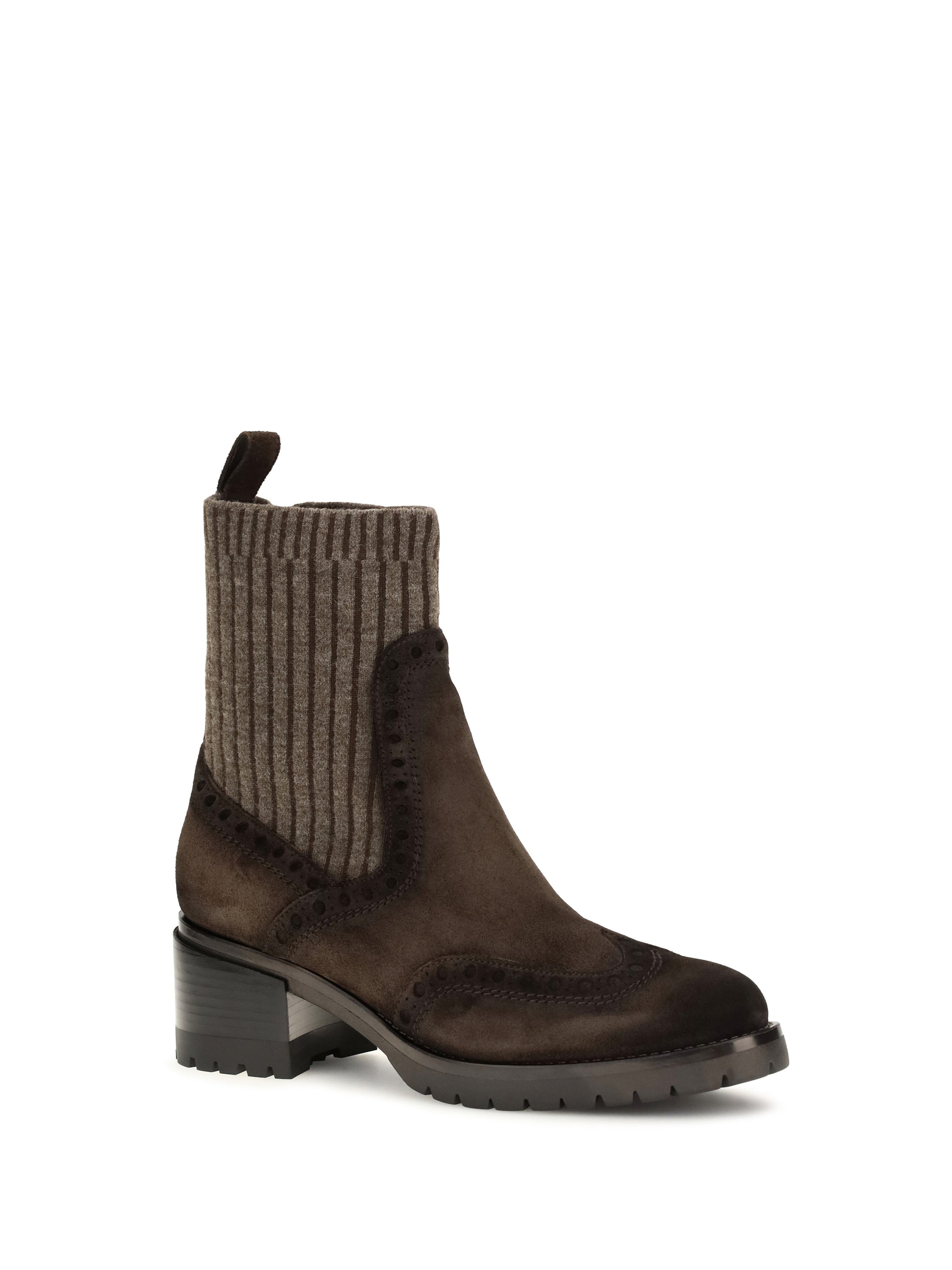 Santoni Women Suede Ferret Boots SANTONI