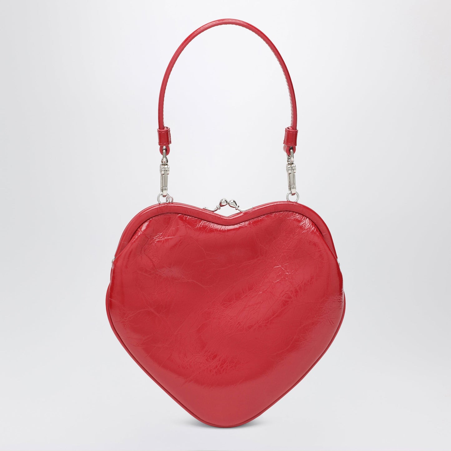 Vivienne Westwood Belle Heart Red Leather Shoulder Bag Women VIVIENNE WESTWOOD