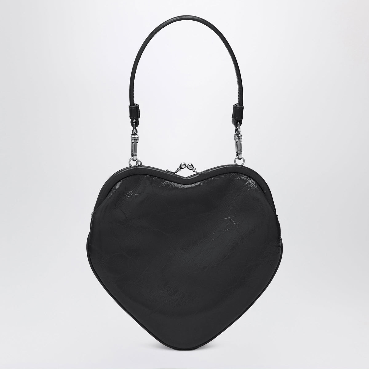 Vivienne Westwood Black Belle Heart Crossbody Bag In Leather Women VIVIENNE WESTWOOD
