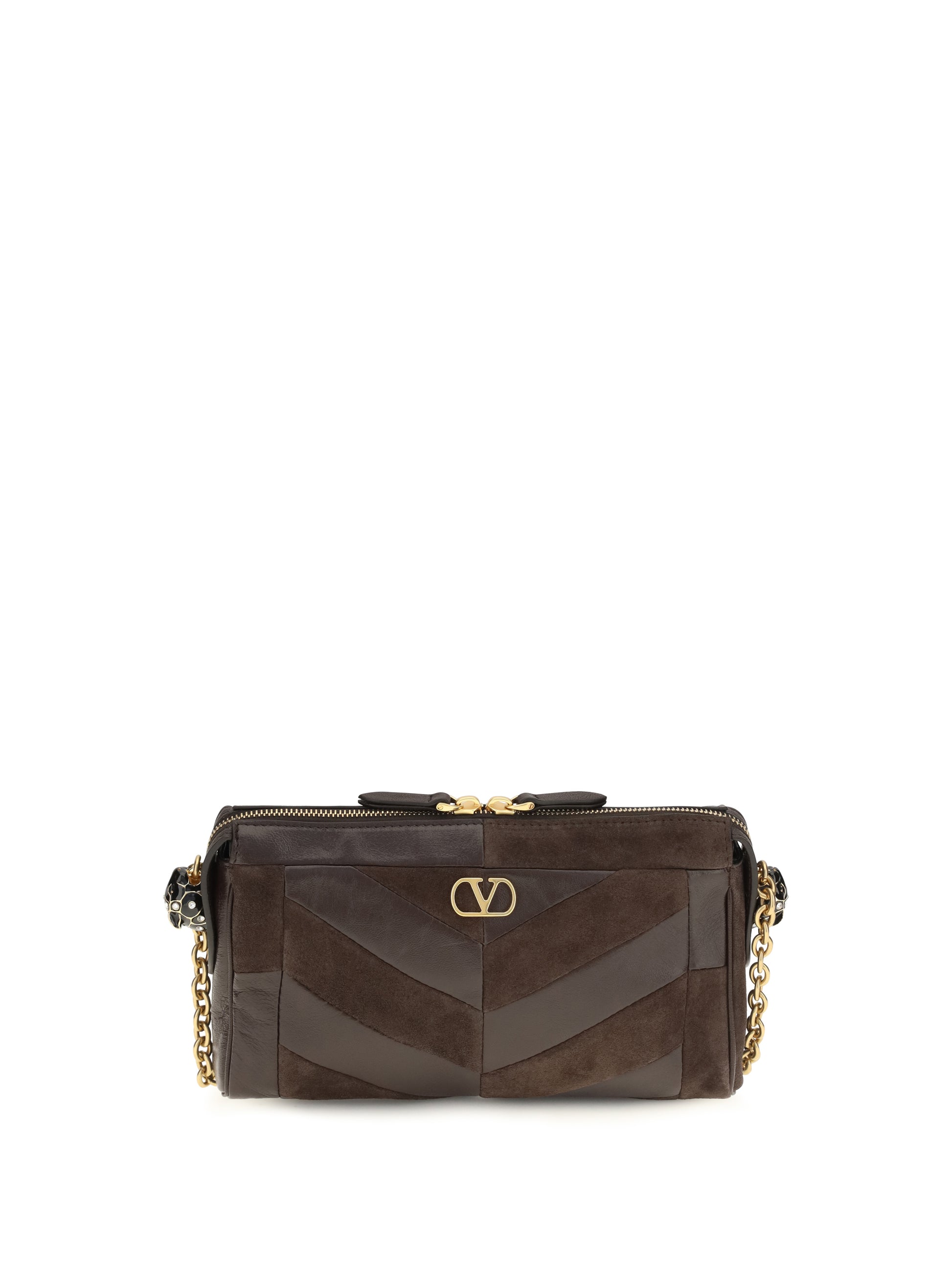 Valentino Garavani Women Panthea Shoulder Bag Chevron Pattern VALENTINO GARAVANI