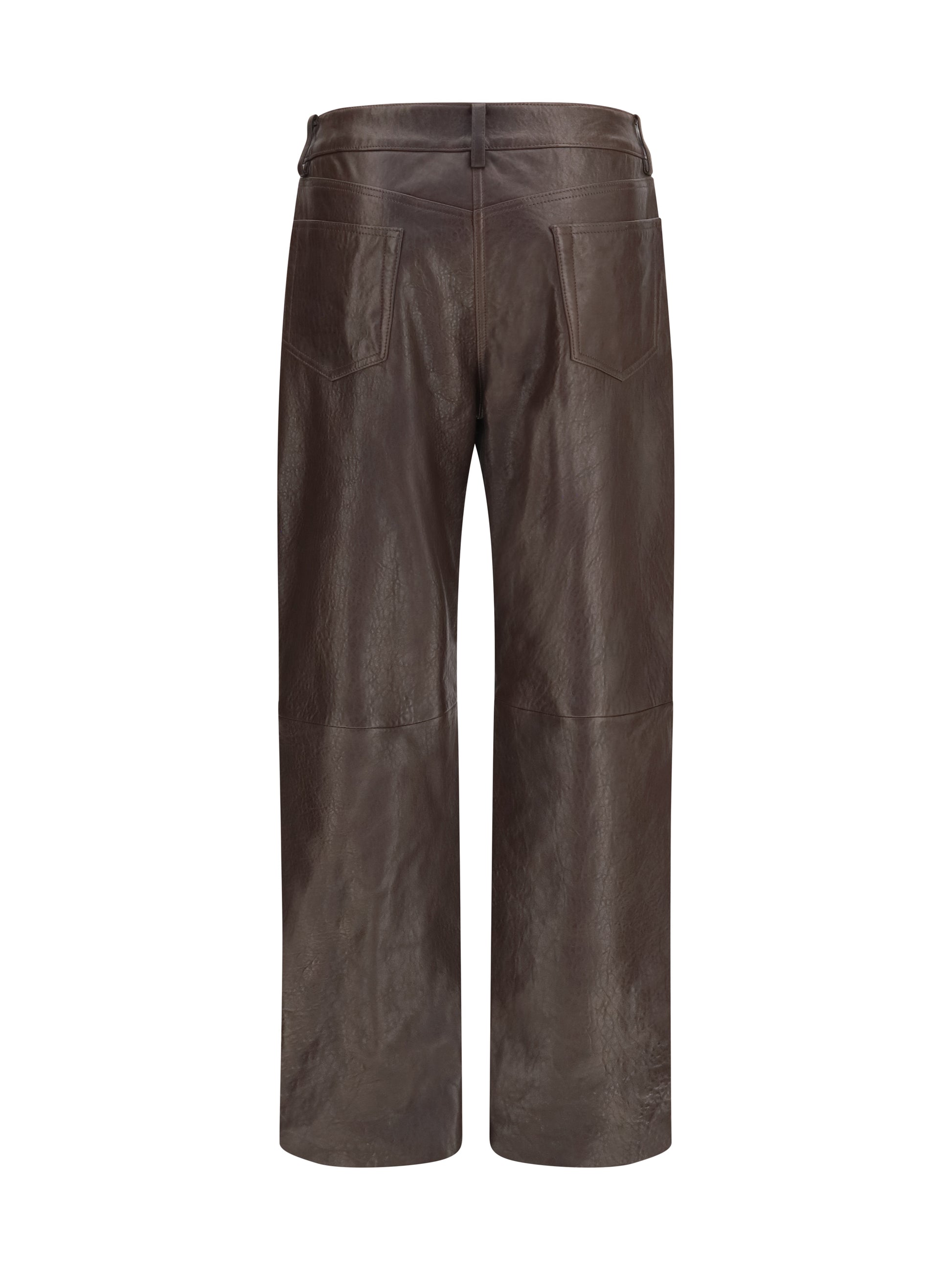 Magda Butrym Women Straight-Leg Leather Pants MAGDA BUTRYM