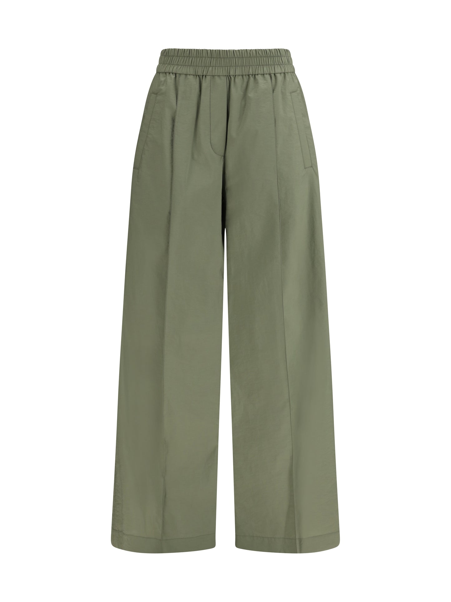 Brunello Cucinelli Women Mixed Cotton Pants BRUNELLO CUCINELLI