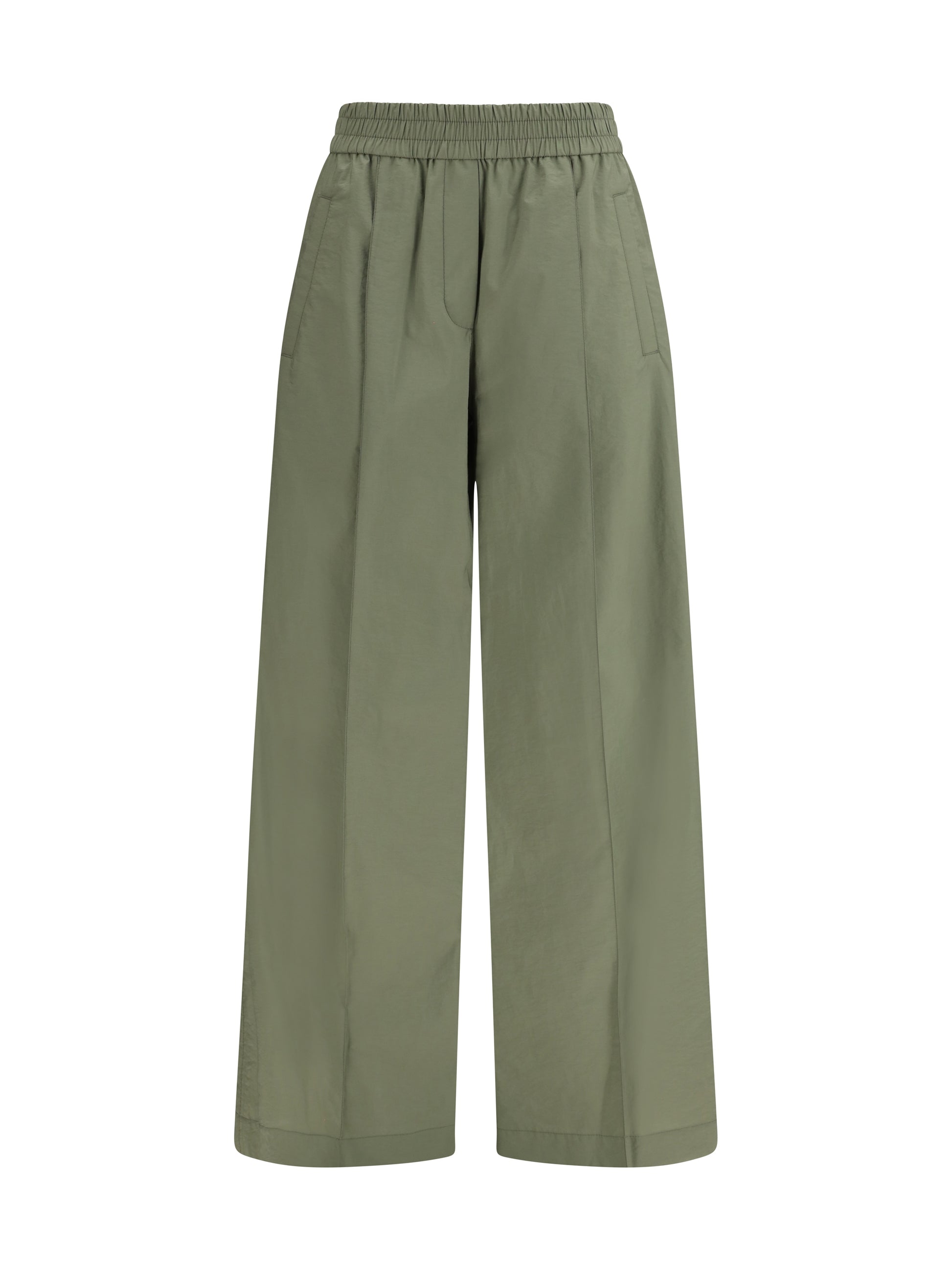 Brunello Cucinelli Women Mixed Cotton Pants BRUNELLO CUCINELLI