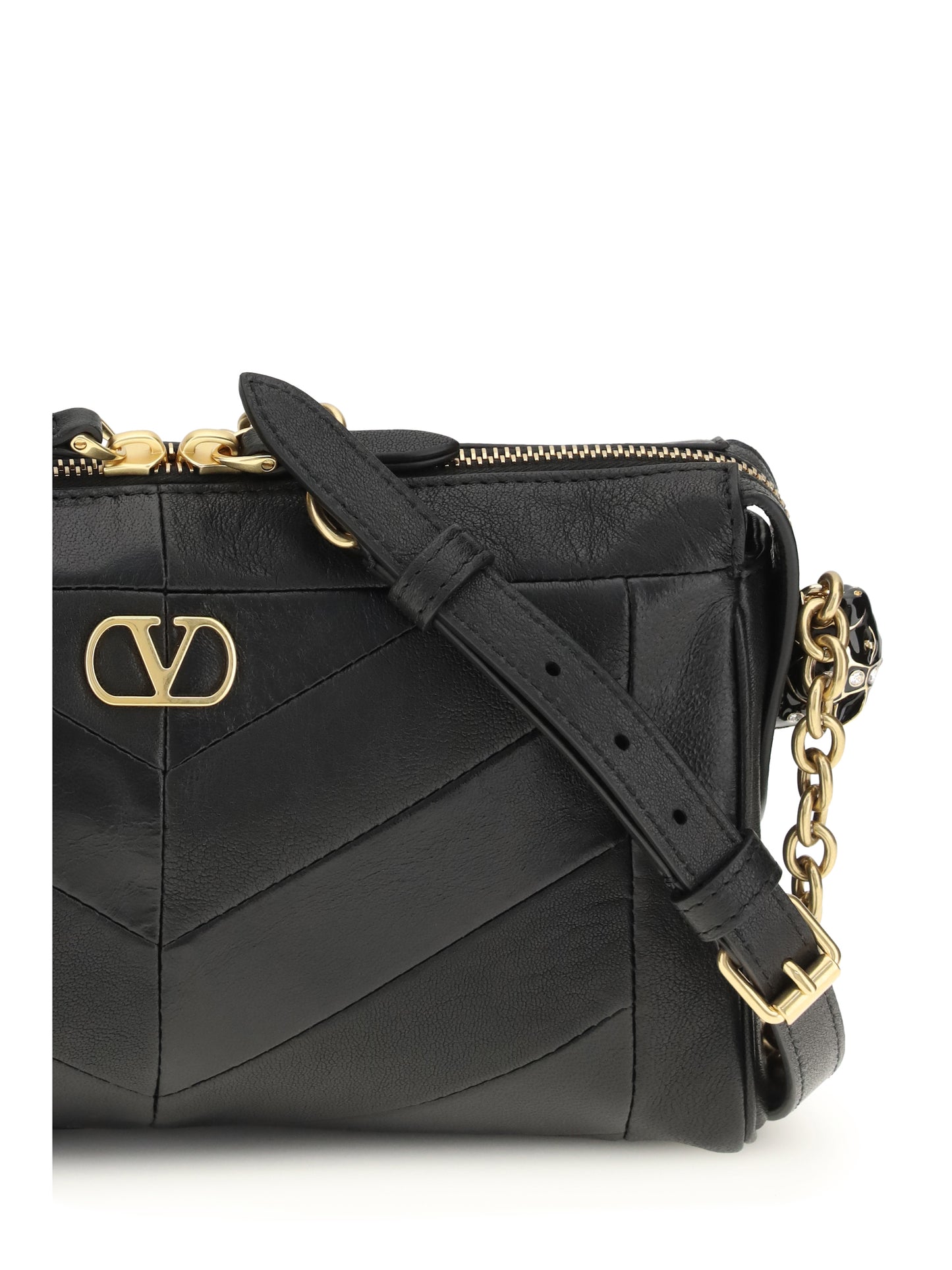 Valentino Garavani Women Panthea Small Chevron Shoulder Bag VALENTINO GARAVANI