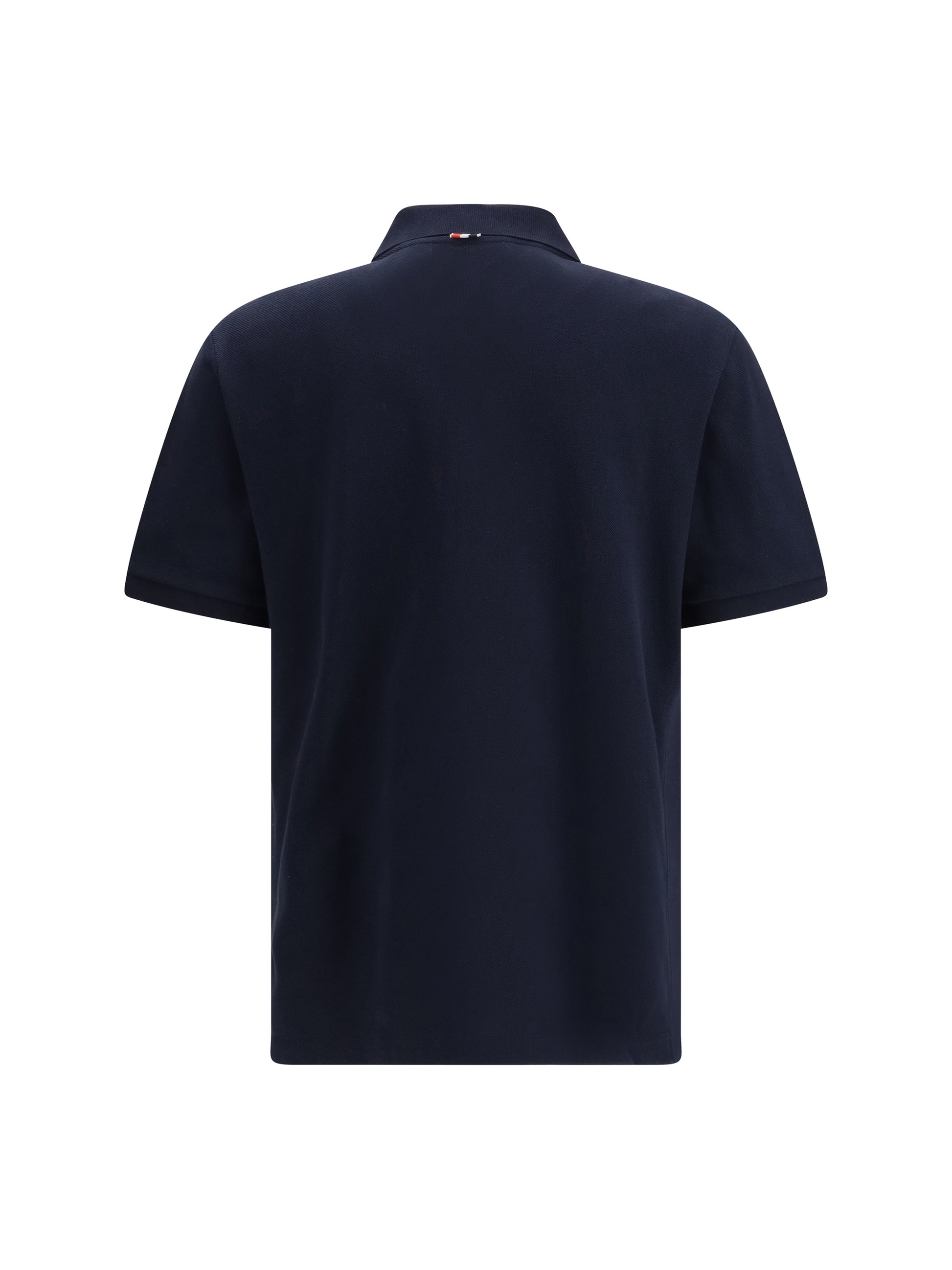 Thom Browne Men Polo Whit Iconic Bands THOM BROWNE