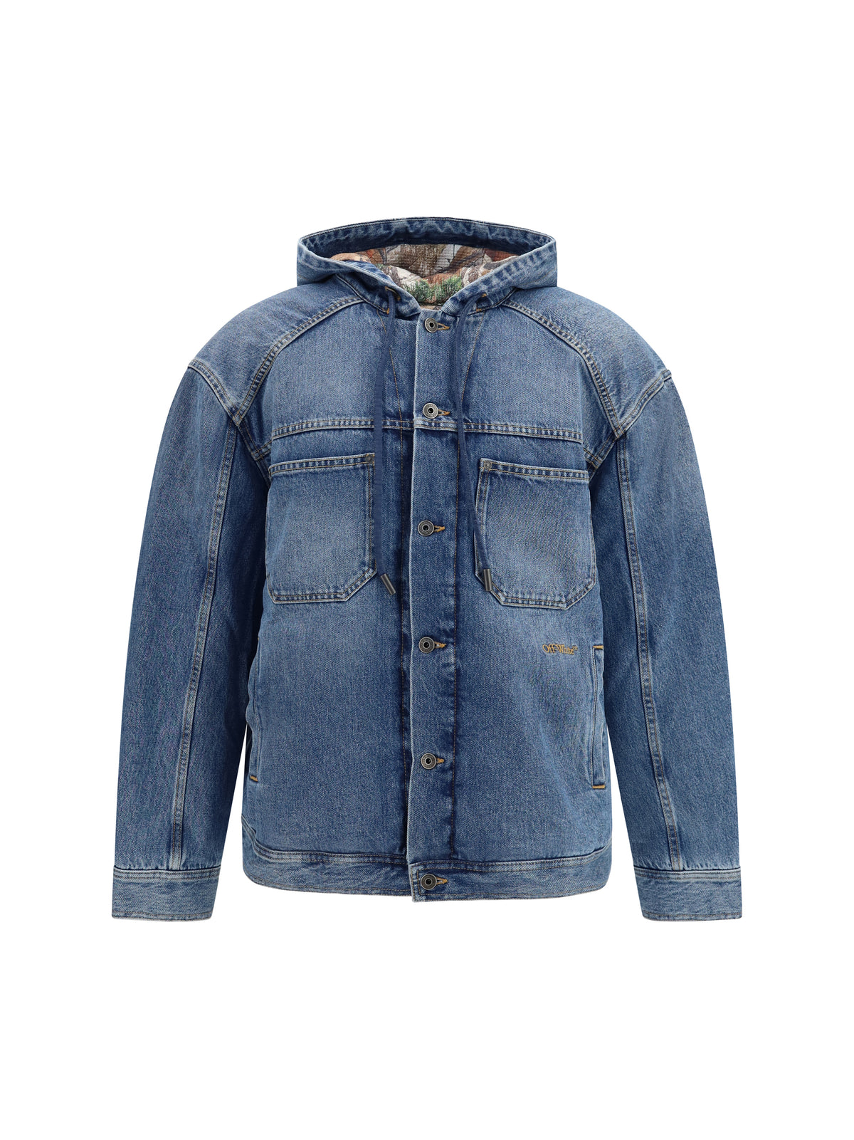 Off-White Men Bookish Padded Denim Jacket OFF-WHITE